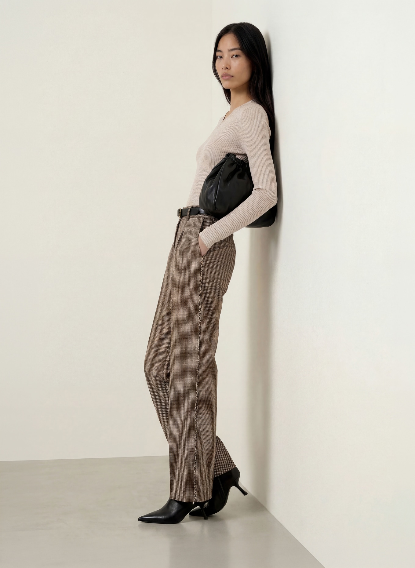LIU JO Pullover mit Glitzergarn: HELLGRAU