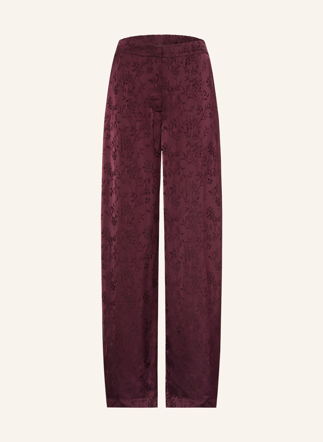LIU JO Jacquard trousers: DARK RED