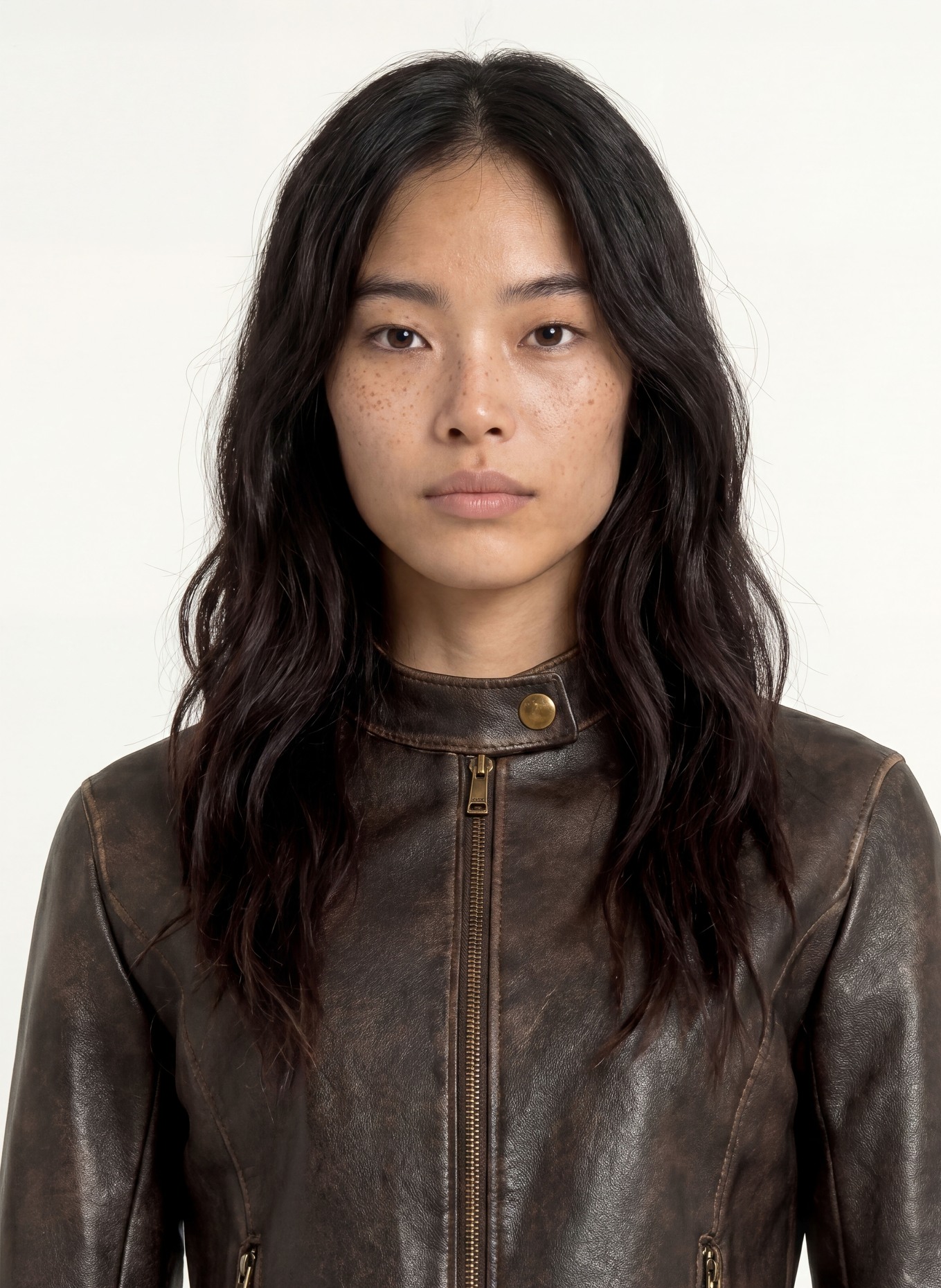 LIU JO Veste aspect cuir: MARRON FONCÉ