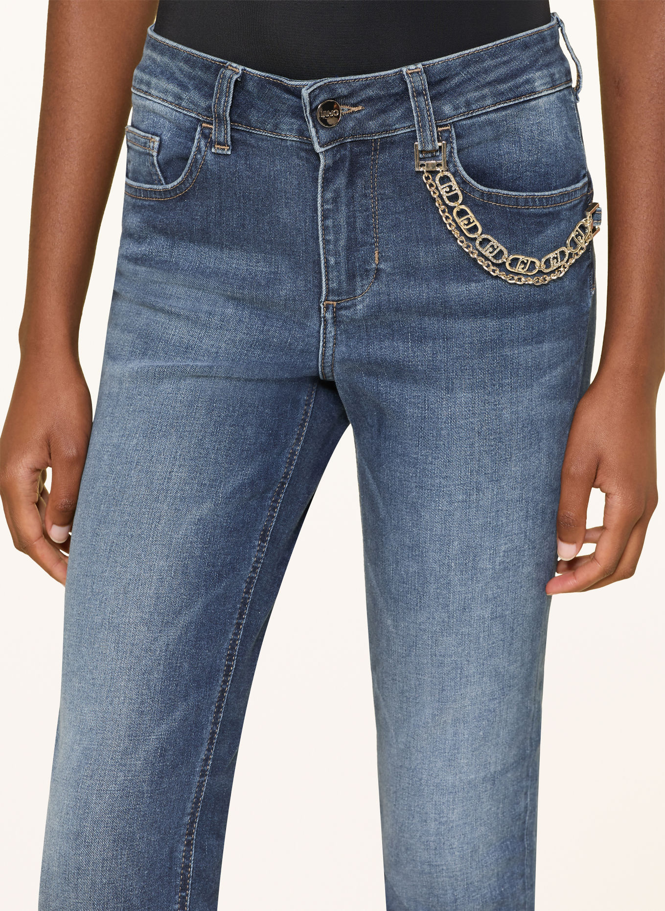 LIU JO Skinny jeans: 79078 Den.Blue dk.twist wa