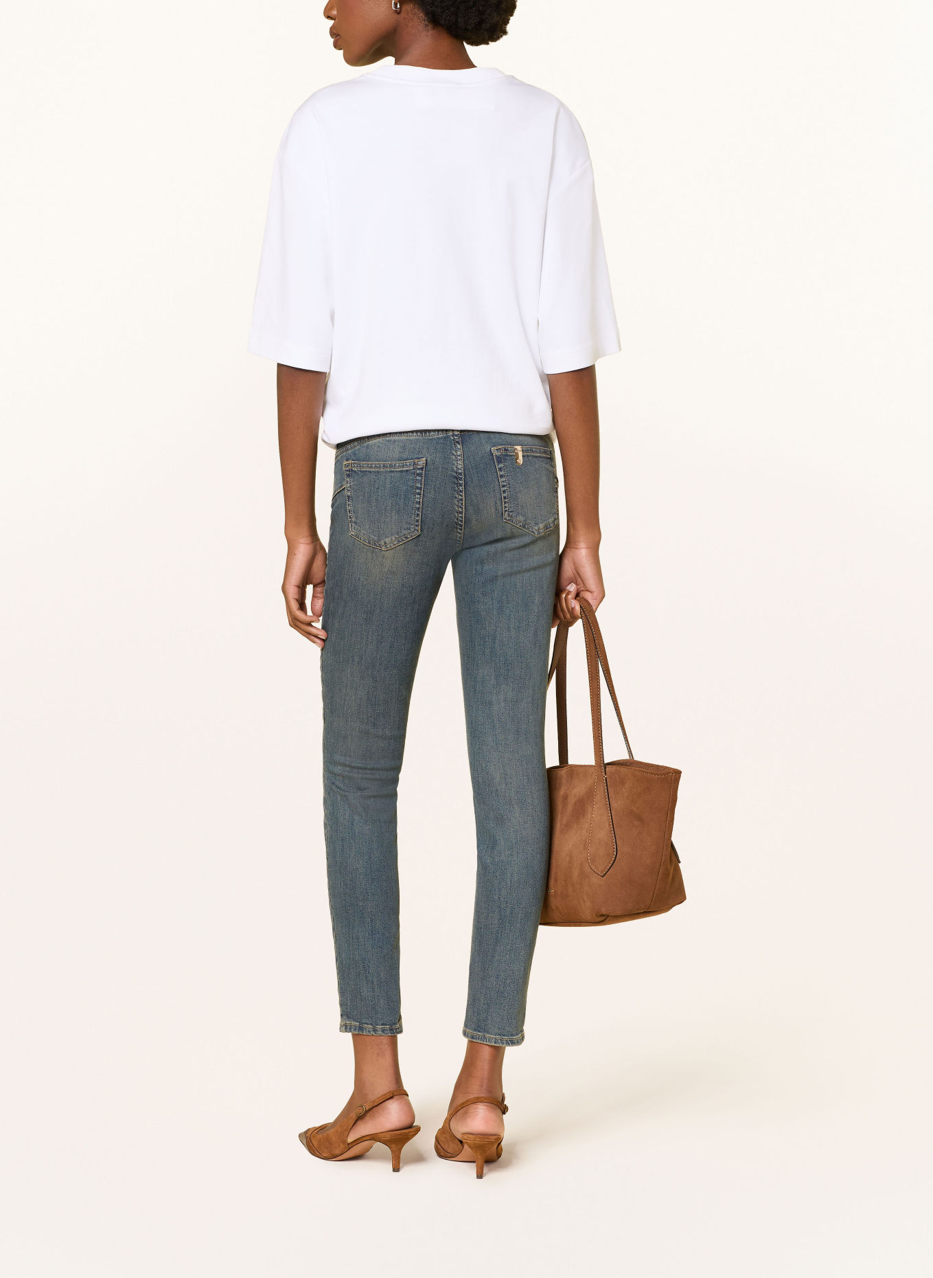 LIU JO Skinny džíny DEVINE: 79137 Den.Blue dirty jolie