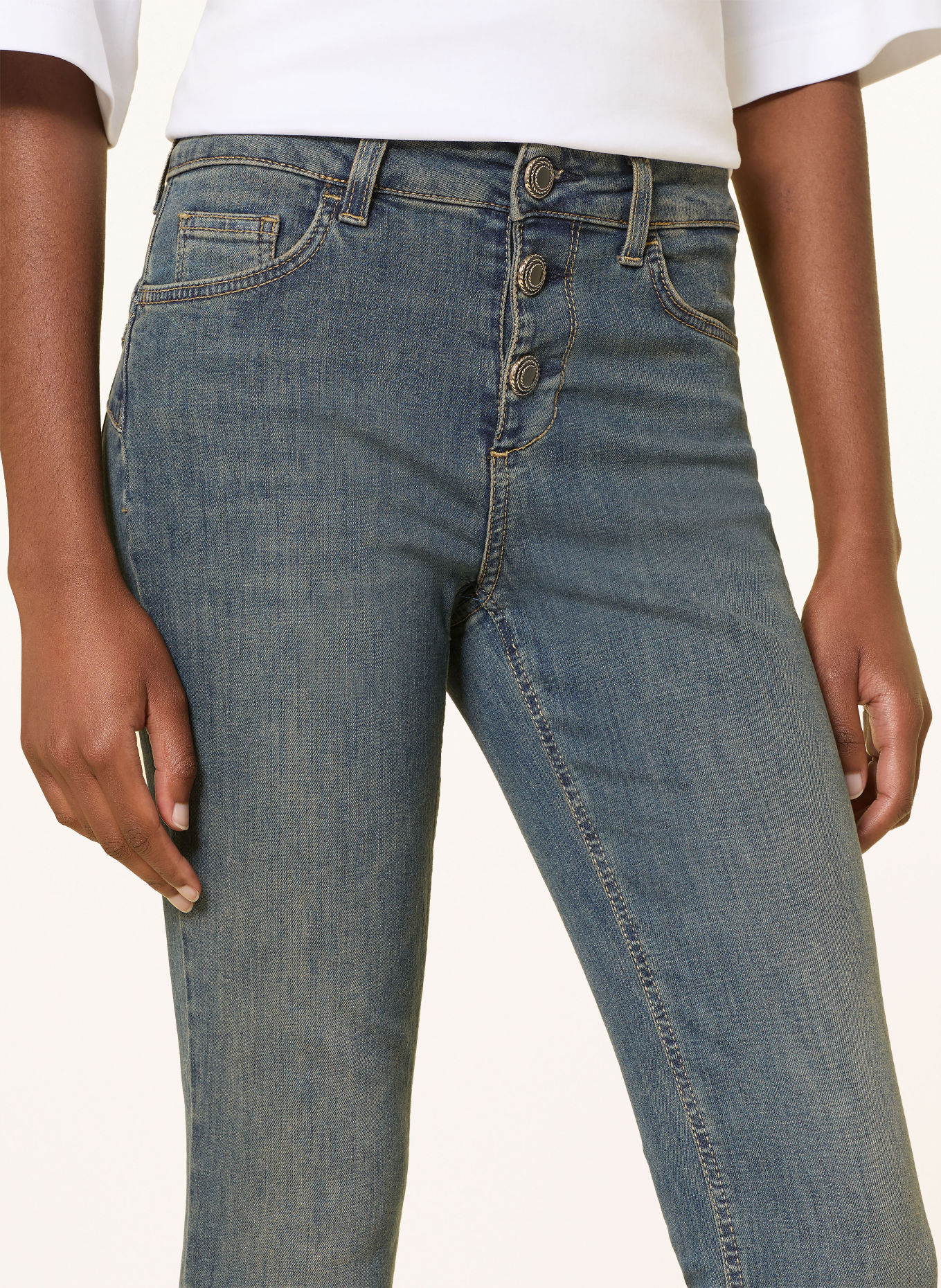 LIU JO Skinny džíny DEVINE: 79137 Den.Blue dirty jolie