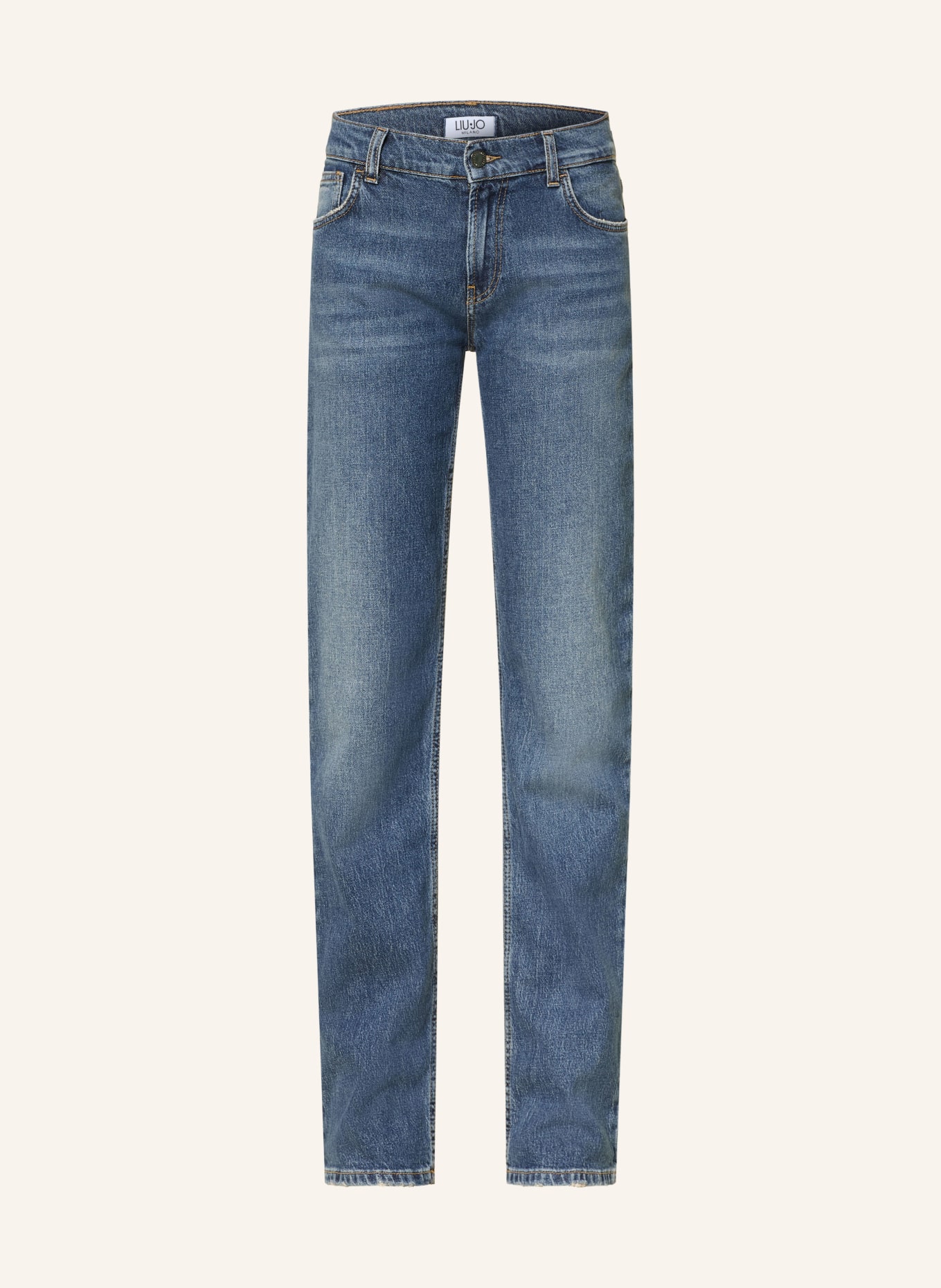 LIU JO Jeansy straight: 79096 Den.Blue dk.charm wa