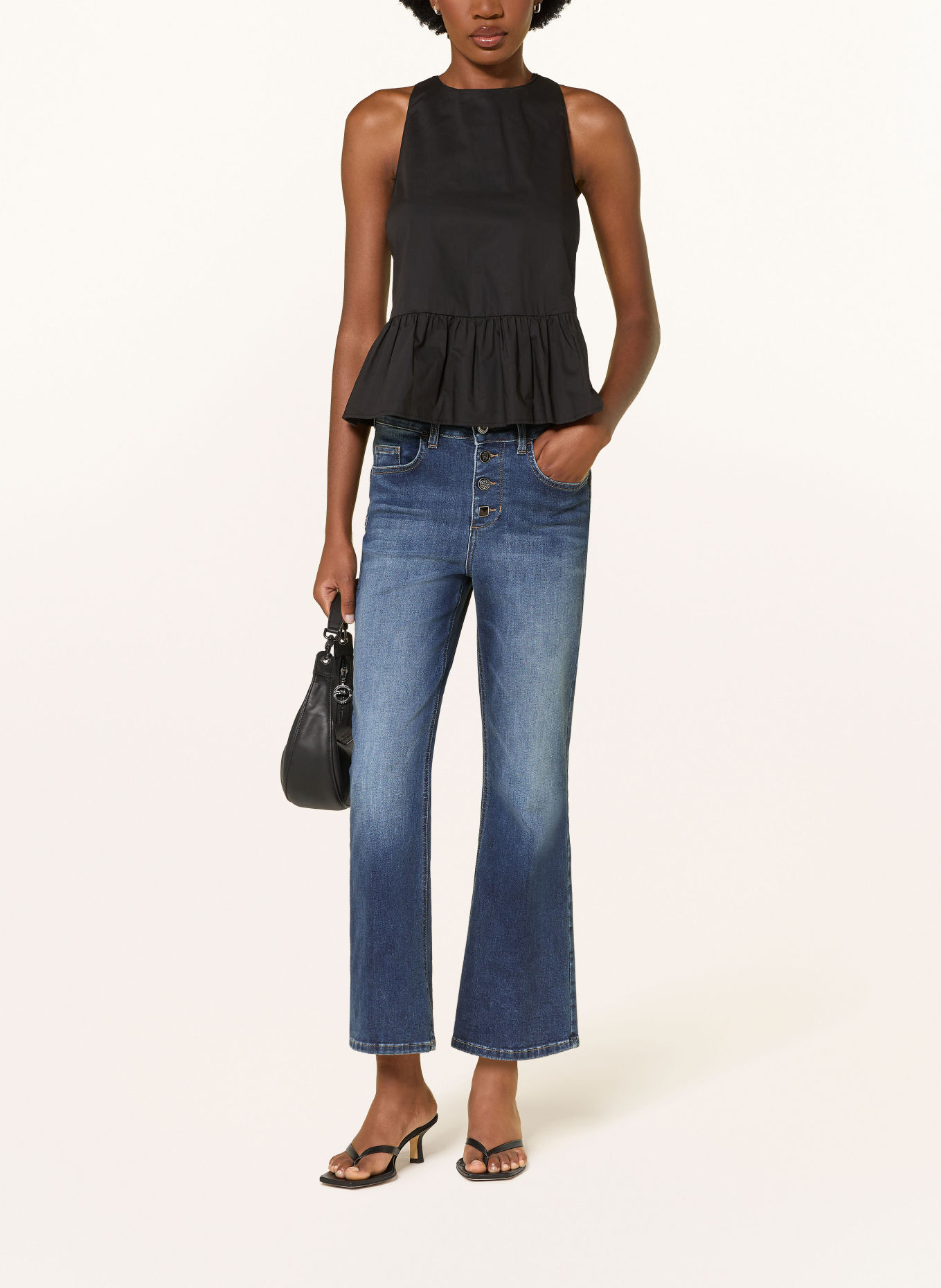 LIU JO PRINCESS Flared jeans: 79078 Den.Blue dk.twist wa