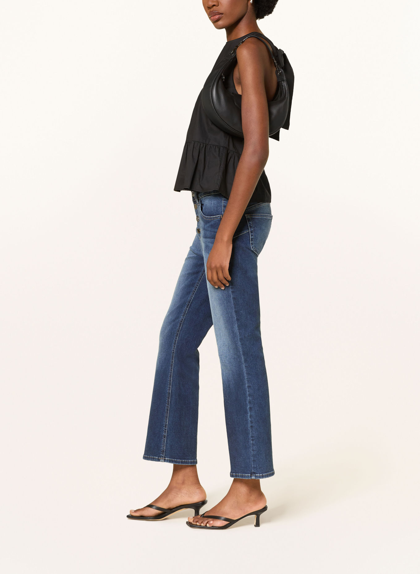 LIU JO PRINCESS Flared jeans: 79078 Den.Blue dk.twist wa
