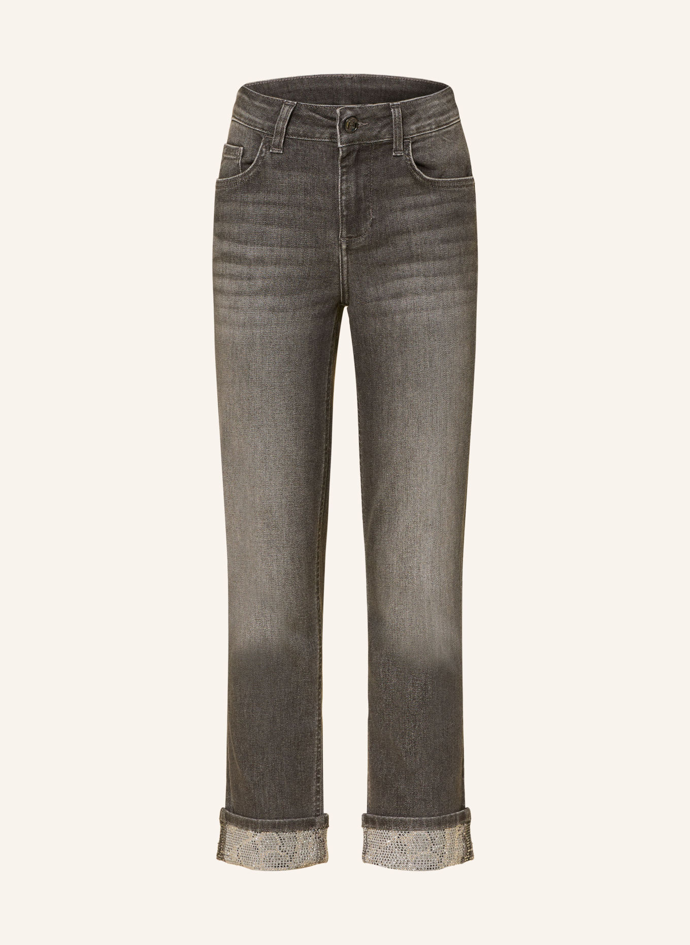 LIU JO Skinny Jeans MONROE mit Schmucksteinen: 87506 Den.Grey sparkling w