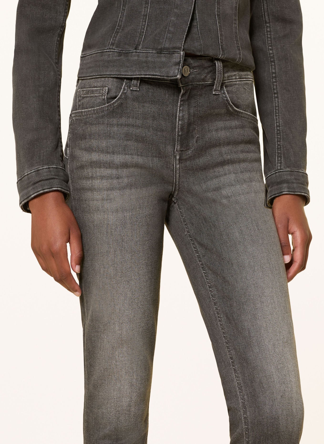 LIU JO Skinny Jeans MONROE mit Schmucksteinen: 87506 Den.Grey sparkling w