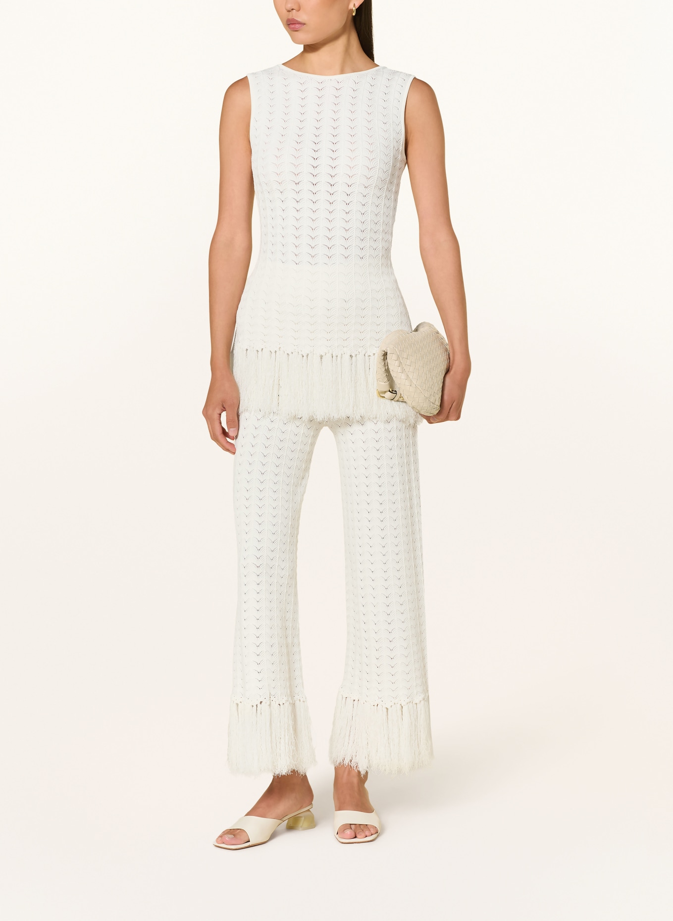 MALINA AMAL Knit Top: ECRU