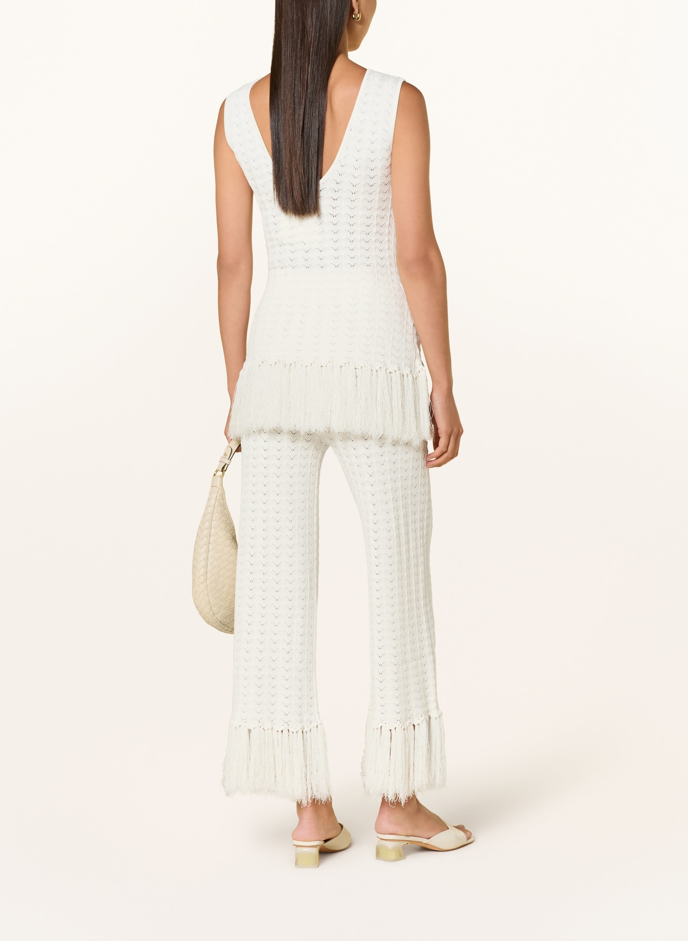 MALINA AMAL Knit Top: ECRU