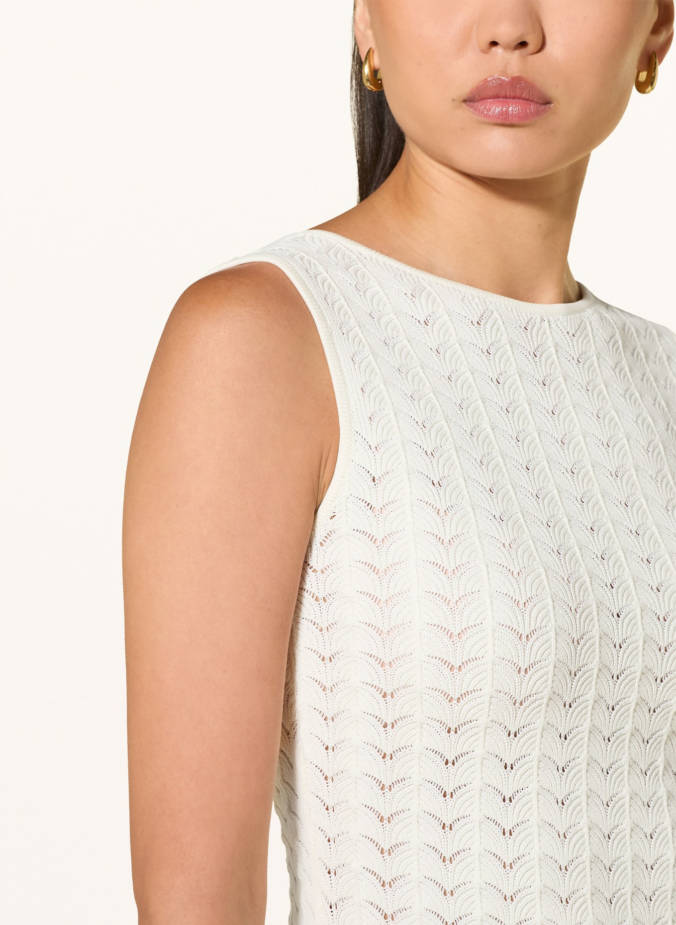 MALINA AMAL Knit Top: ECRU