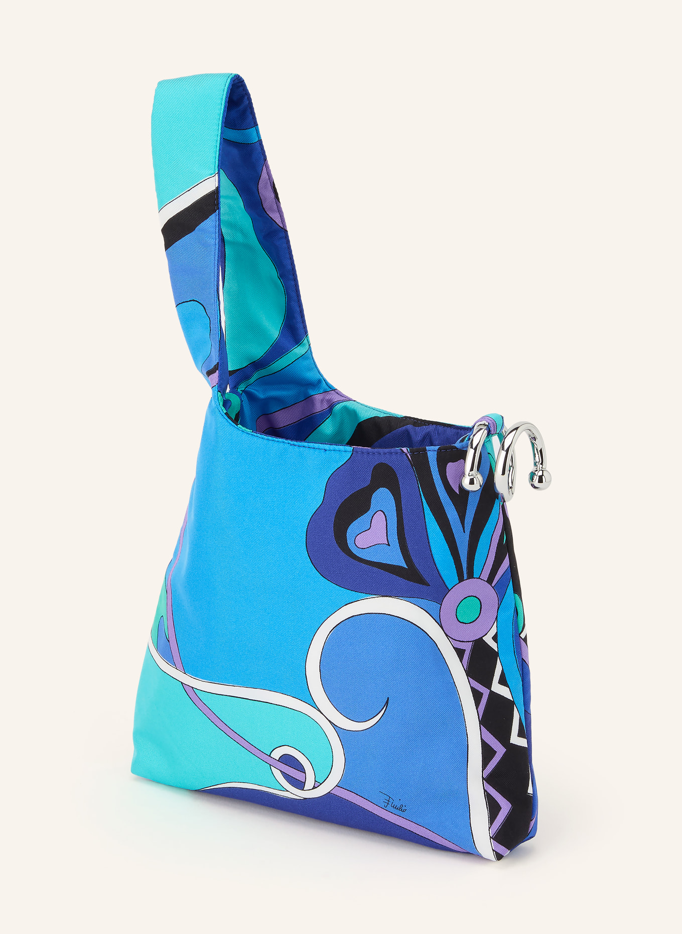 PUCCI Handtasche EMILIO: BLAU / LILA / TÜRKIS