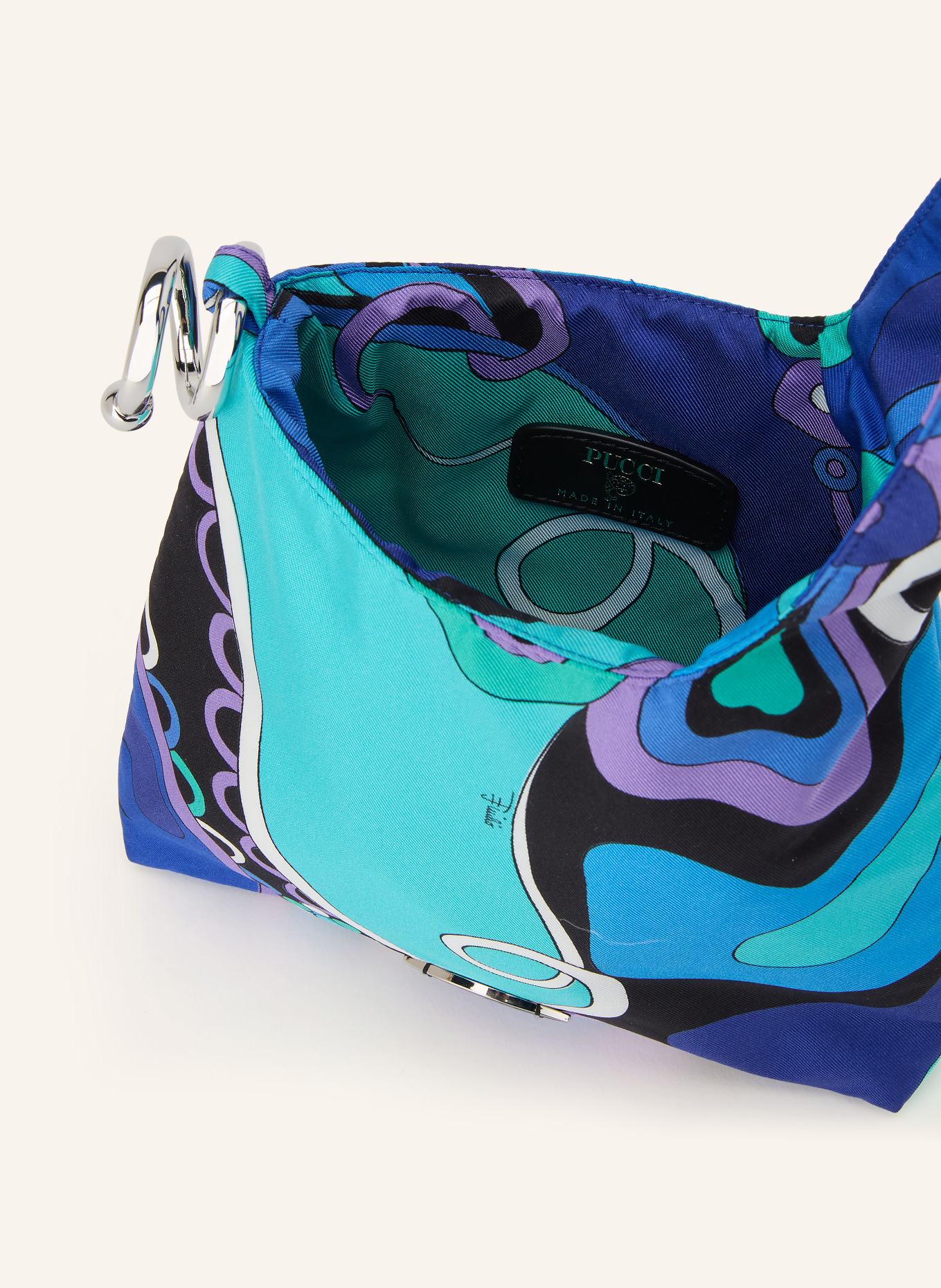 PUCCI Handtasche EMILIO: BLAU / LILA / TÜRKIS