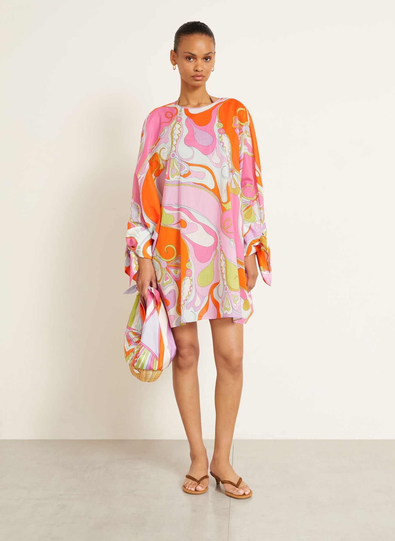 PUCCI Strandkleid: ROSA / HELLLILA / ORANGE