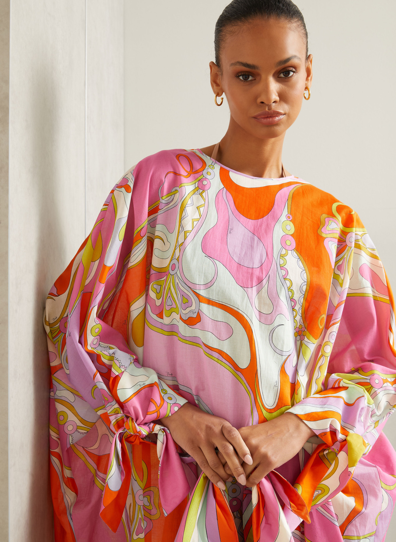 PUCCI Strandkleid: ROSA / HELLLILA / ORANGE