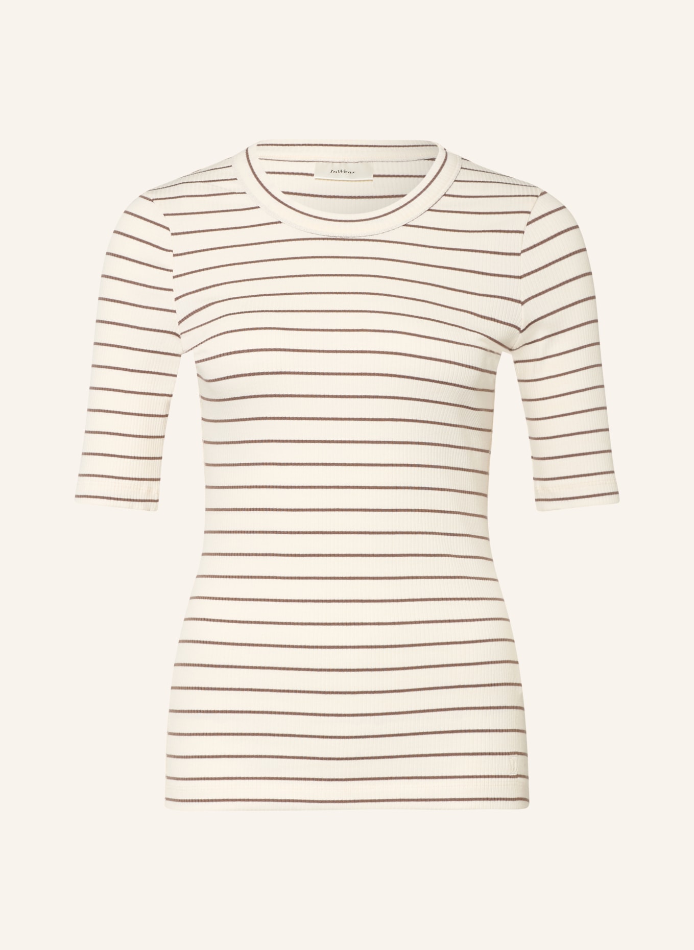 InWear T-Shirt DAGNAIW: CREME / TAUPE