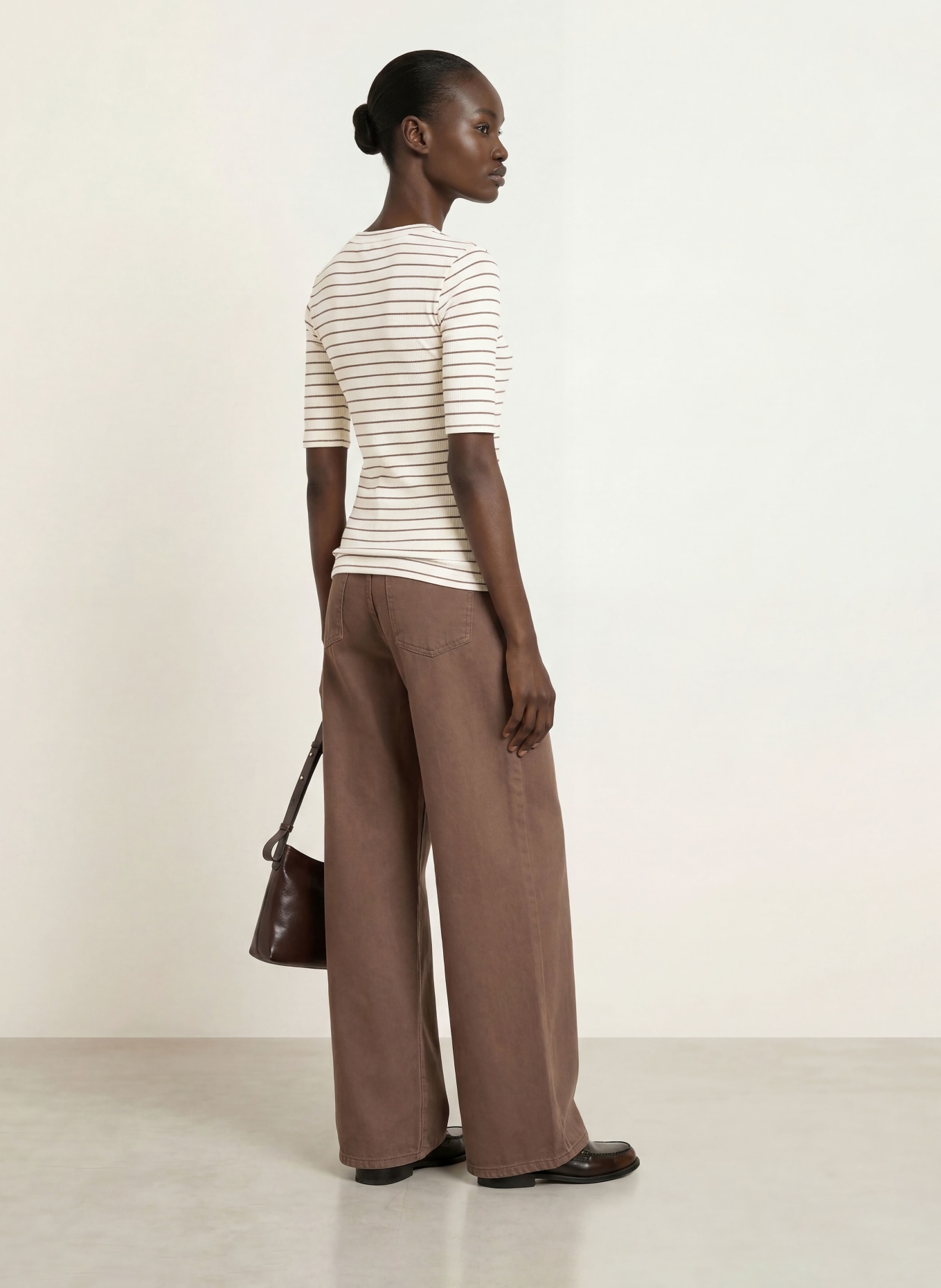 InWear T-Shirt DAGNAIW: CREME / TAUPE