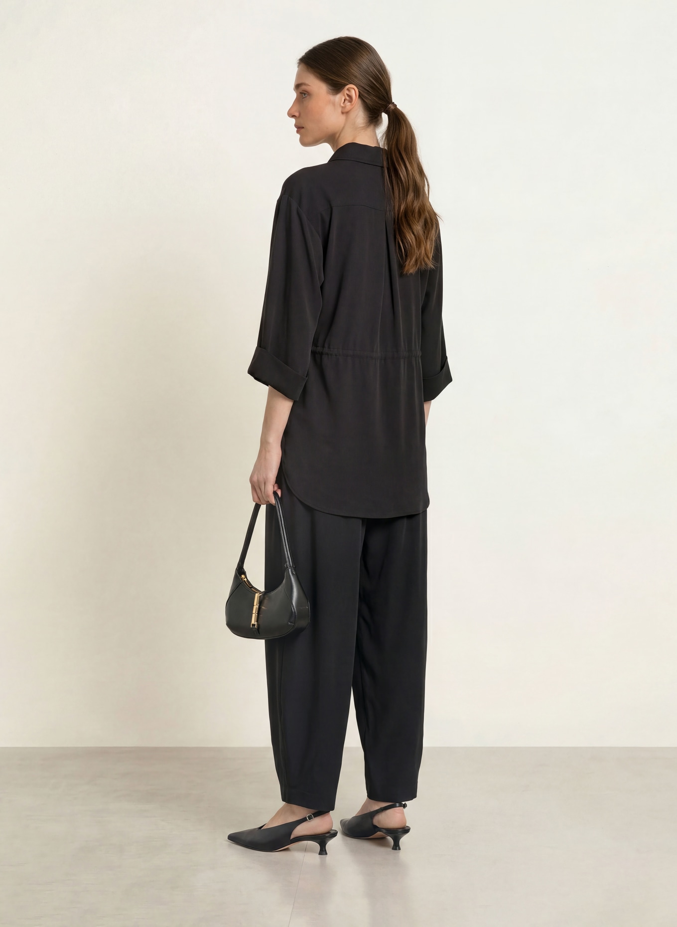 InWear QAILEYIW shirt blouse with 3/4 sleeves: BLACK