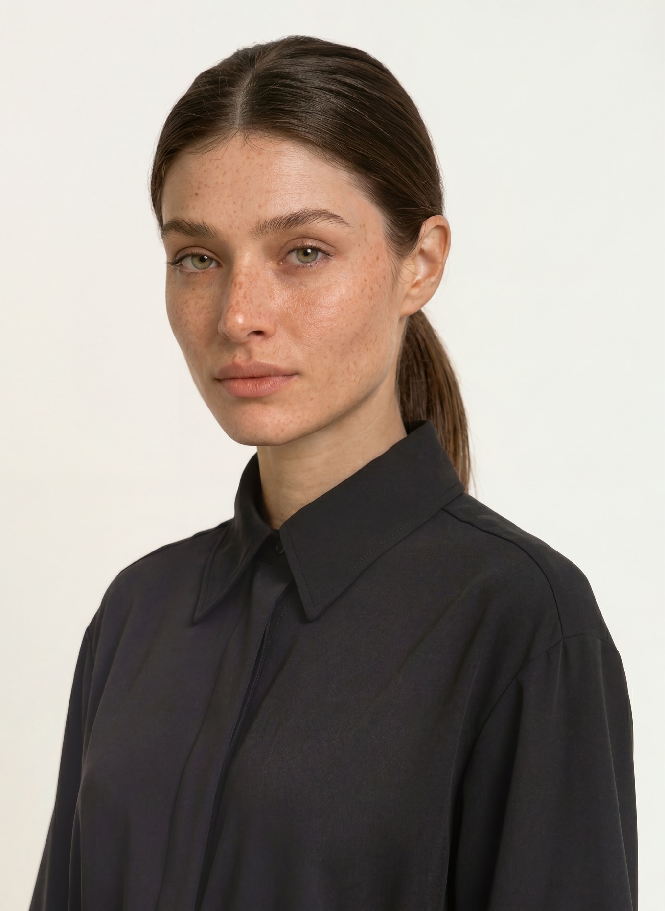 InWear QAILEYIW shirt blouse with 3/4 sleeves: BLACK