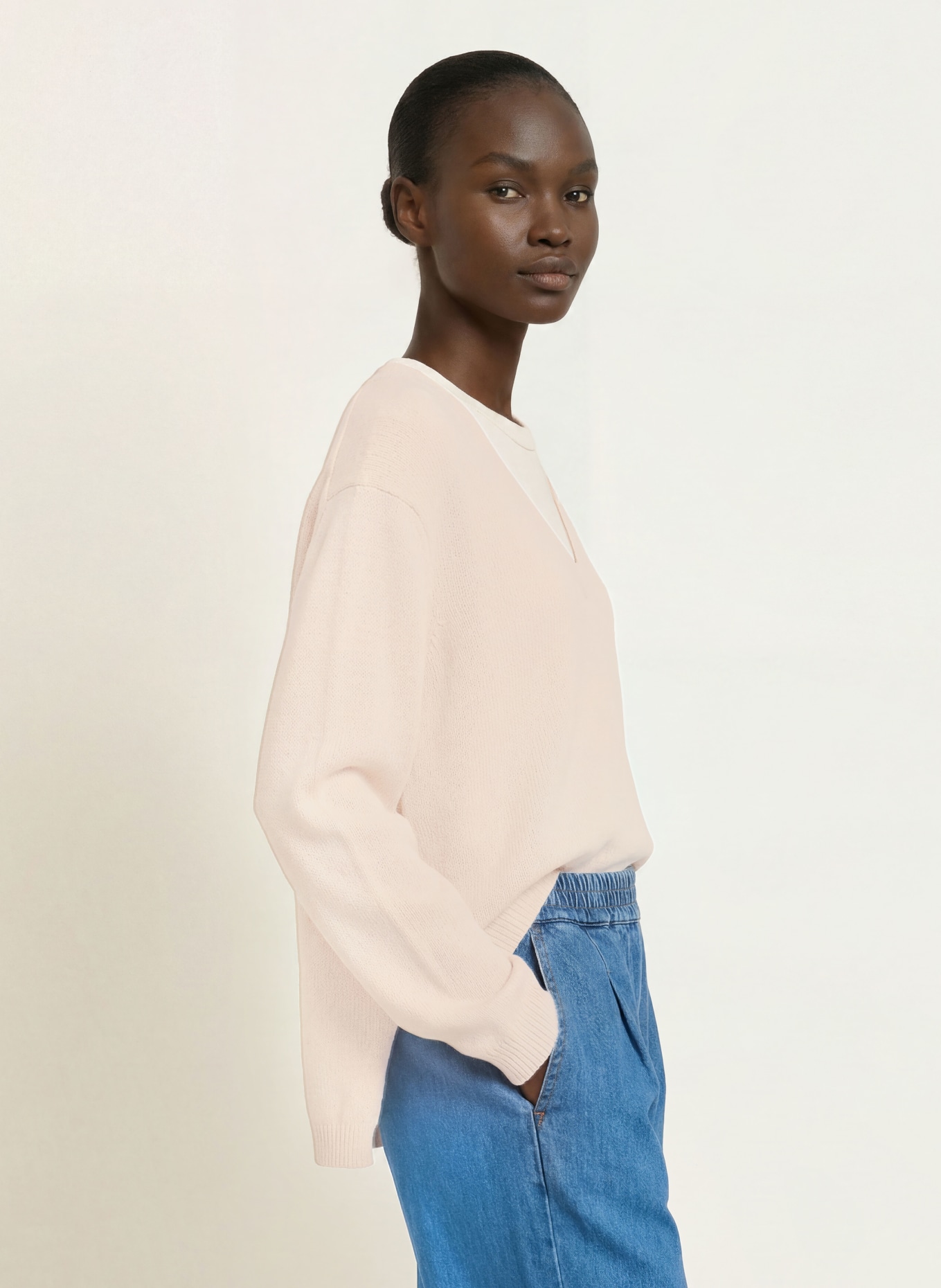InWear Pull DEVAIW en lin: ÉCRU