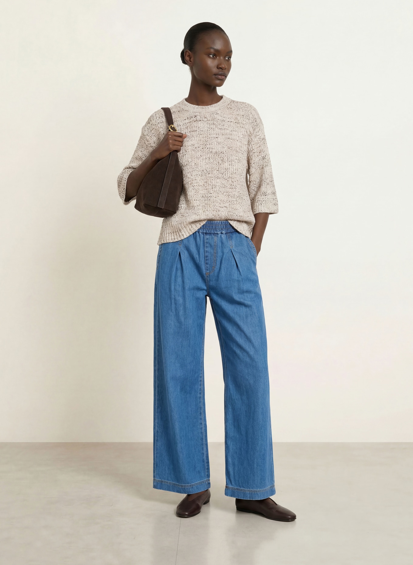 InWear Strickshirt DUAIW: CREME / ECRU / SCHWARZ