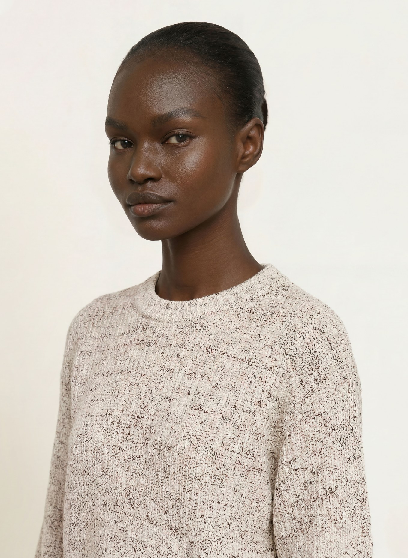 InWear Strickshirt DUAIW: CREME / ECRU / SCHWARZ