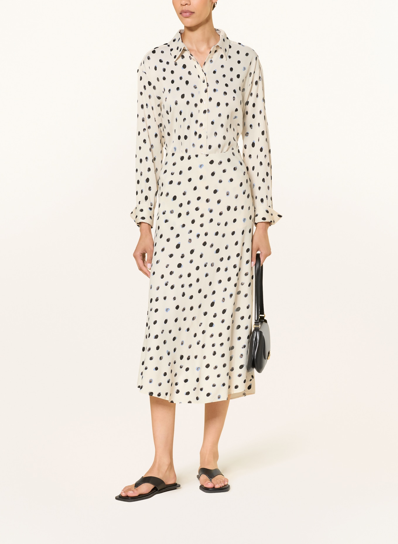InWear Overhemdblouse HENRIIW: ECRU / BLAUWGRIJS / DONKERGRIJS
