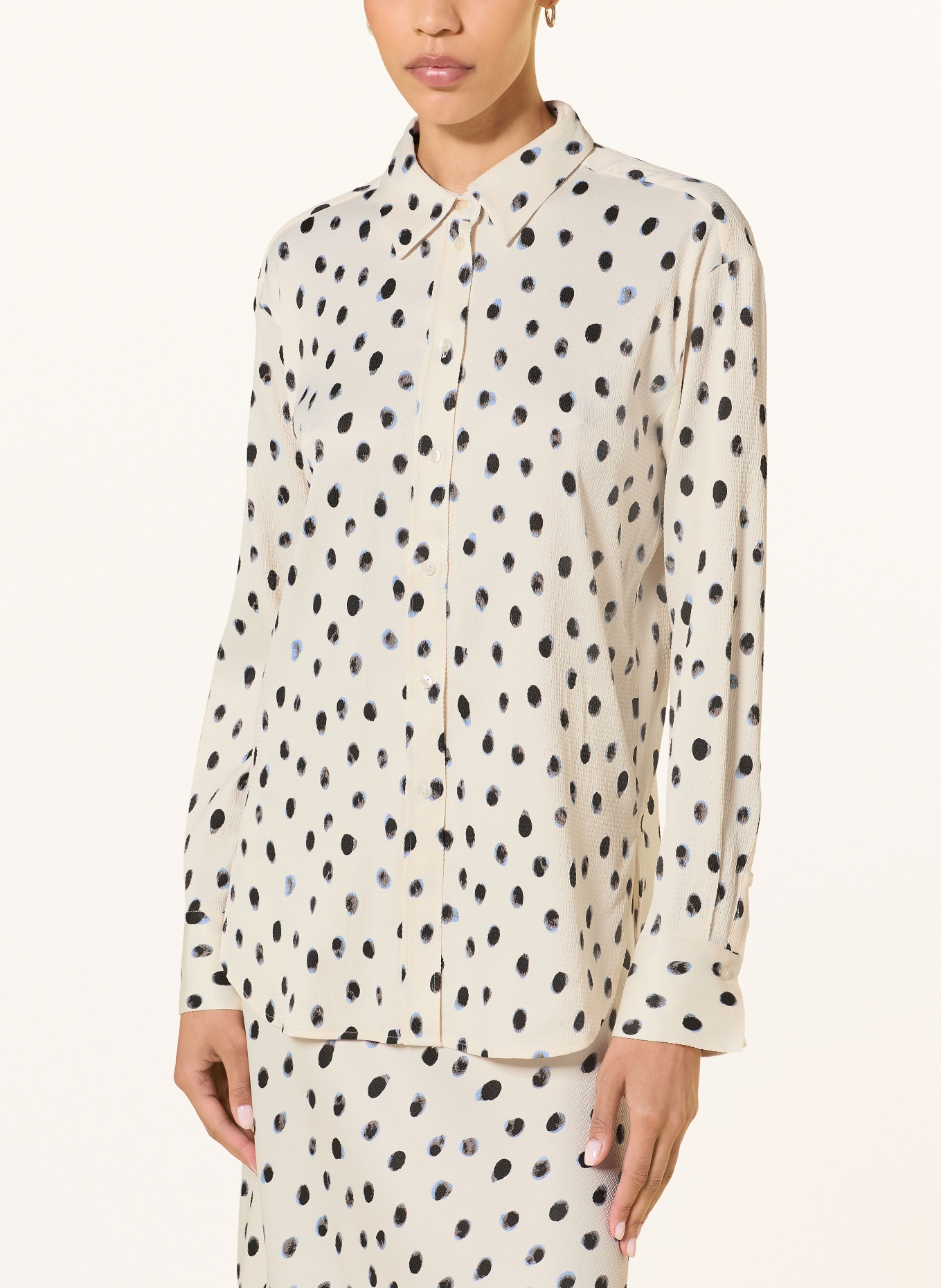 InWear Overhemdblouse HENRIIW: ECRU / BLAUWGRIJS / DONKERGRIJS