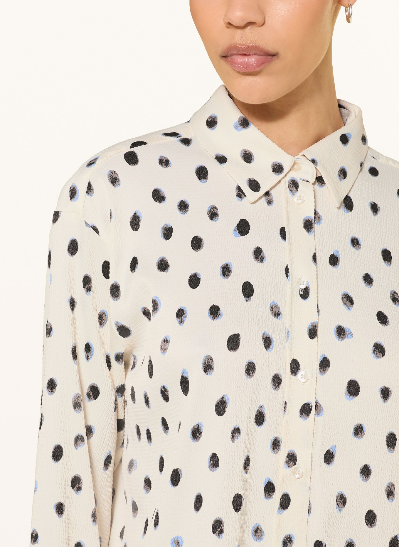 InWear Overhemdblouse HENRIIW: ECRU / BLAUWGRIJS / DONKERGRIJS