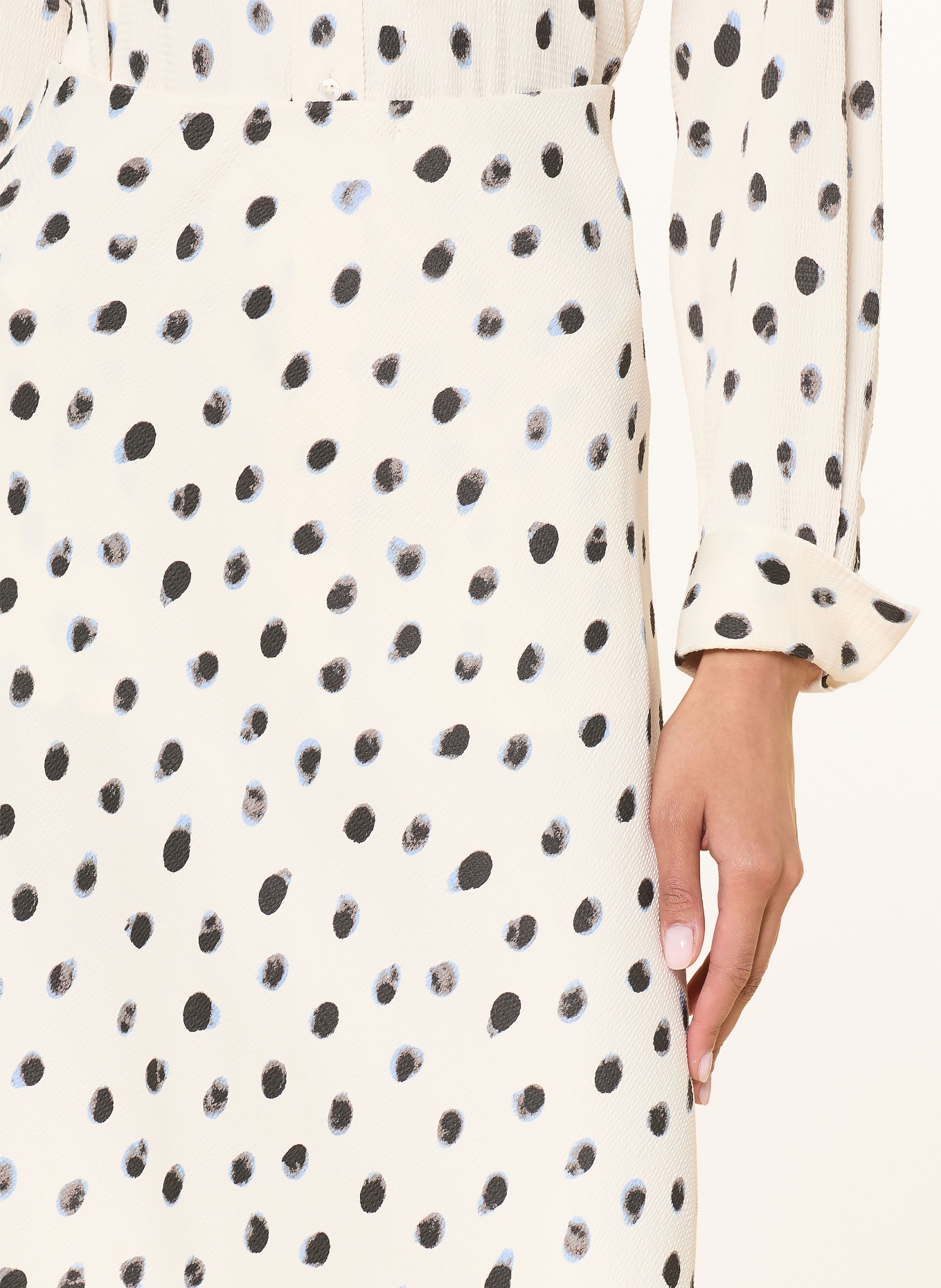 InWear Jupe HENRIIW: CRÈME / BLEU CLAIR / NOIR