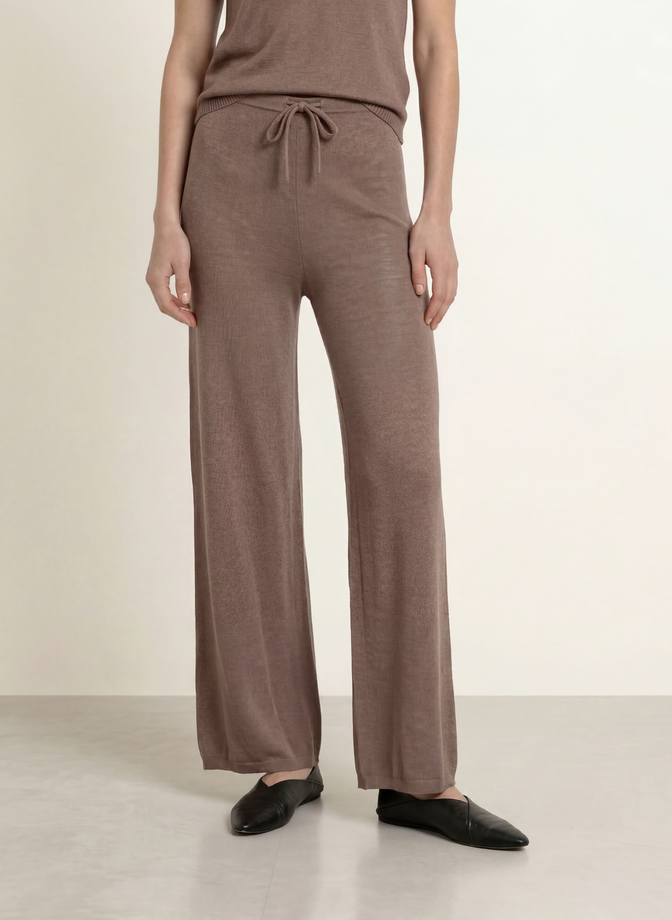 InWear DEVAIW Knit Pants: BROWN
