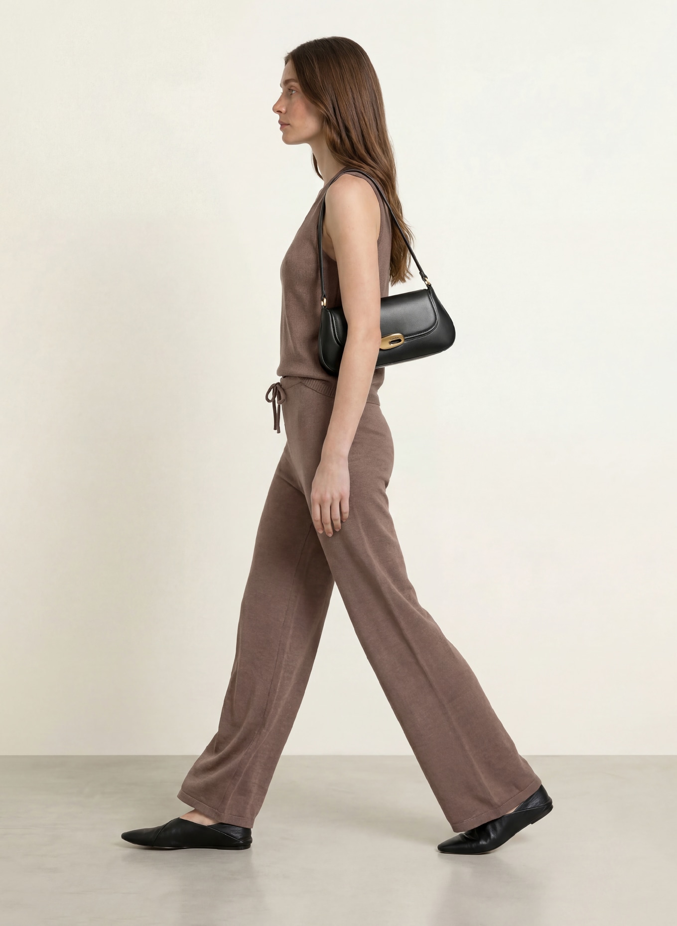 InWear DEVAIW Knit Pants: BROWN