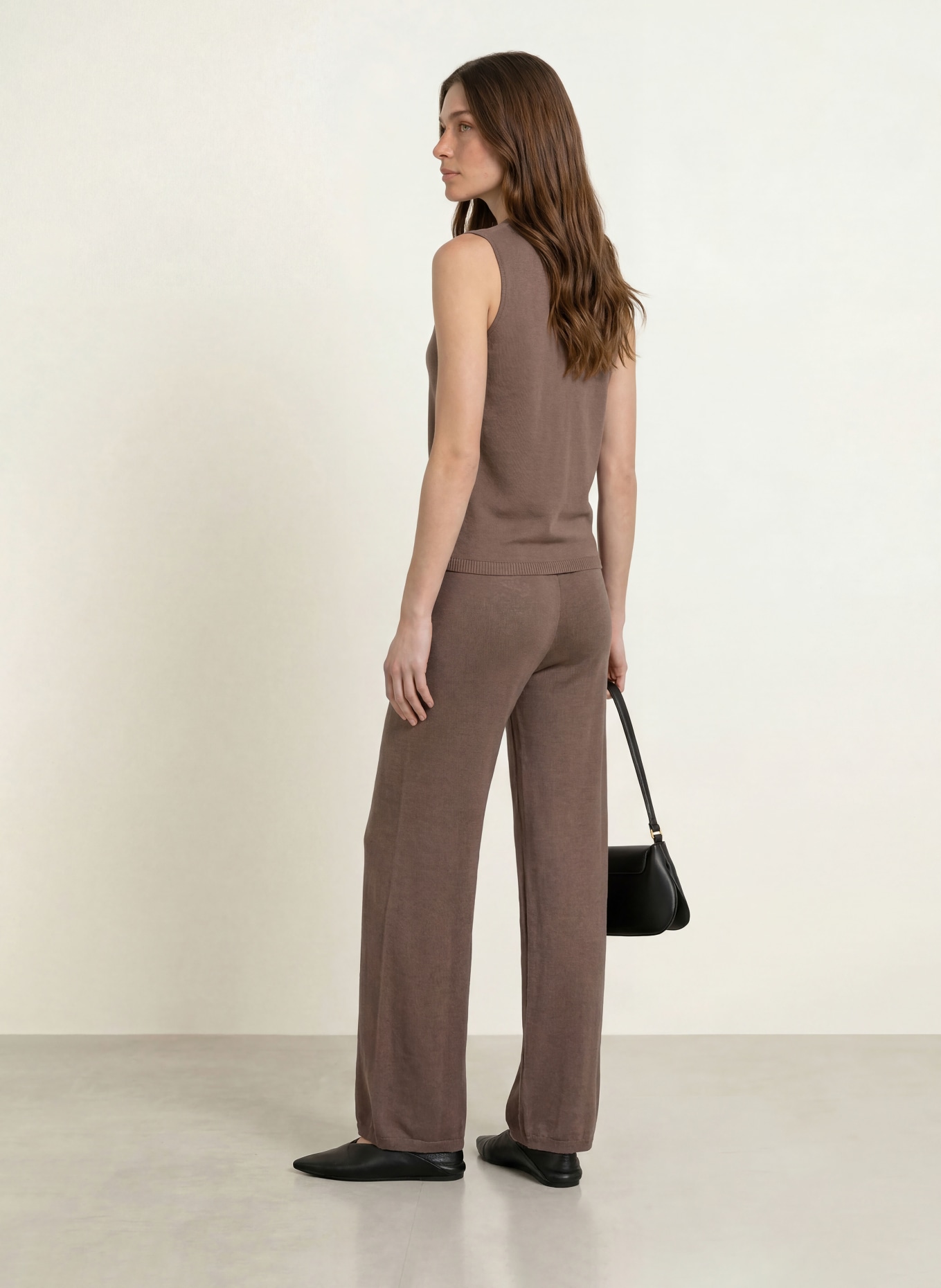 InWear Stricktop DEVAIW mit Leinen: BRAUN