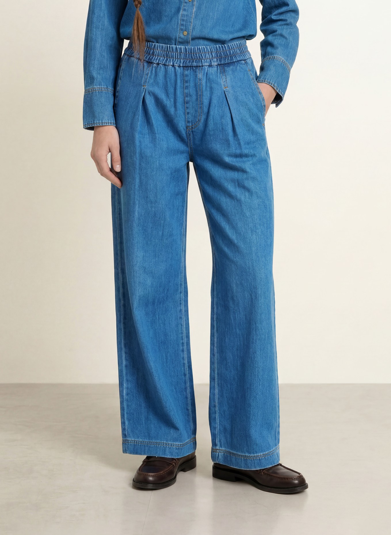 InWear Wide Leg Jeans GLENNIW: 174021 Faded Blue