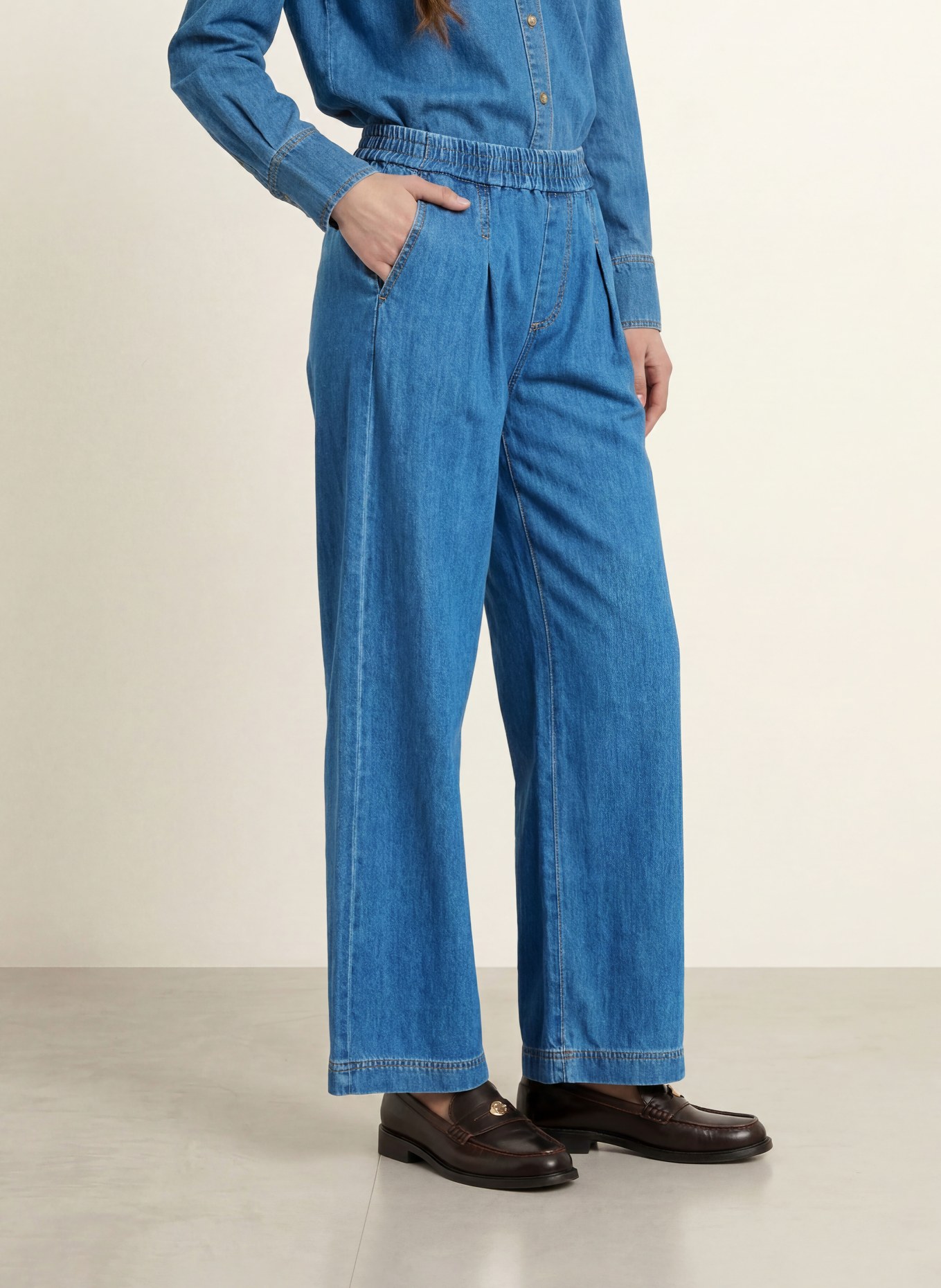 InWear Wide Leg Jeans GLENNIW: 174021 Faded Blue