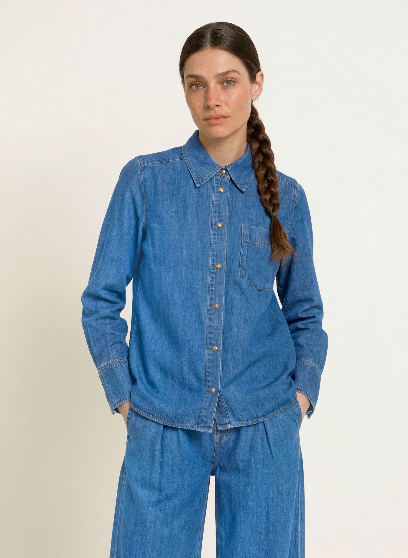 InWear Jeansbluse GLENNIW: BLAU
