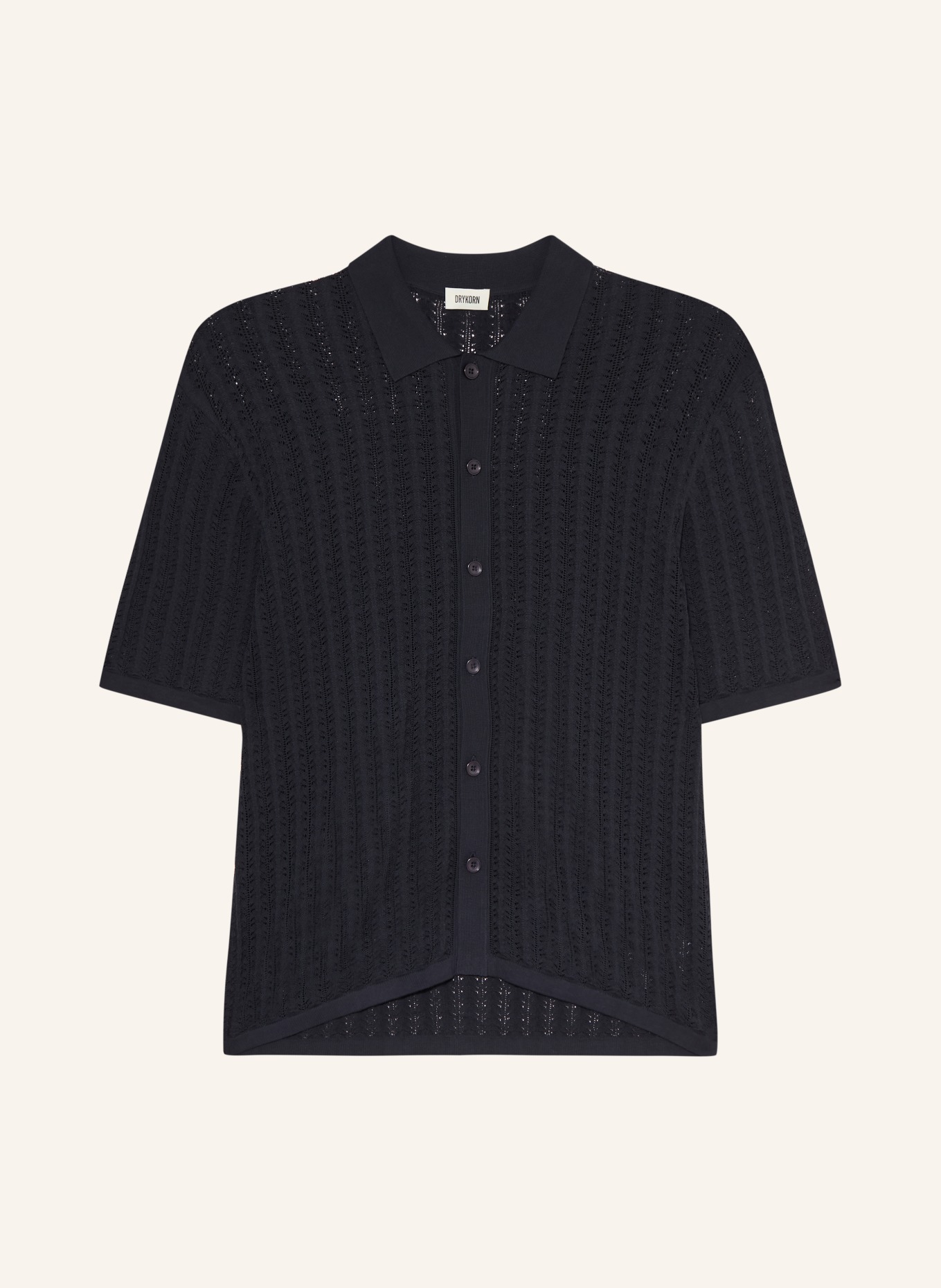 DRYKORN Strickhemd DANTTE Comfort Fit: DUNKELBLAU