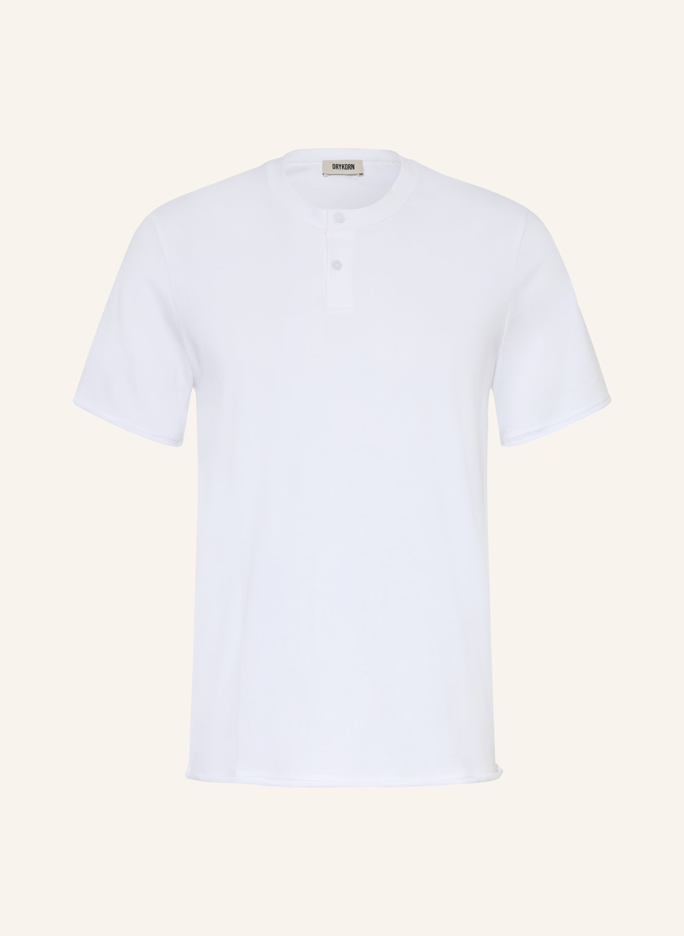 DRYKORN Henley-Shirt MIWAN: WEISS