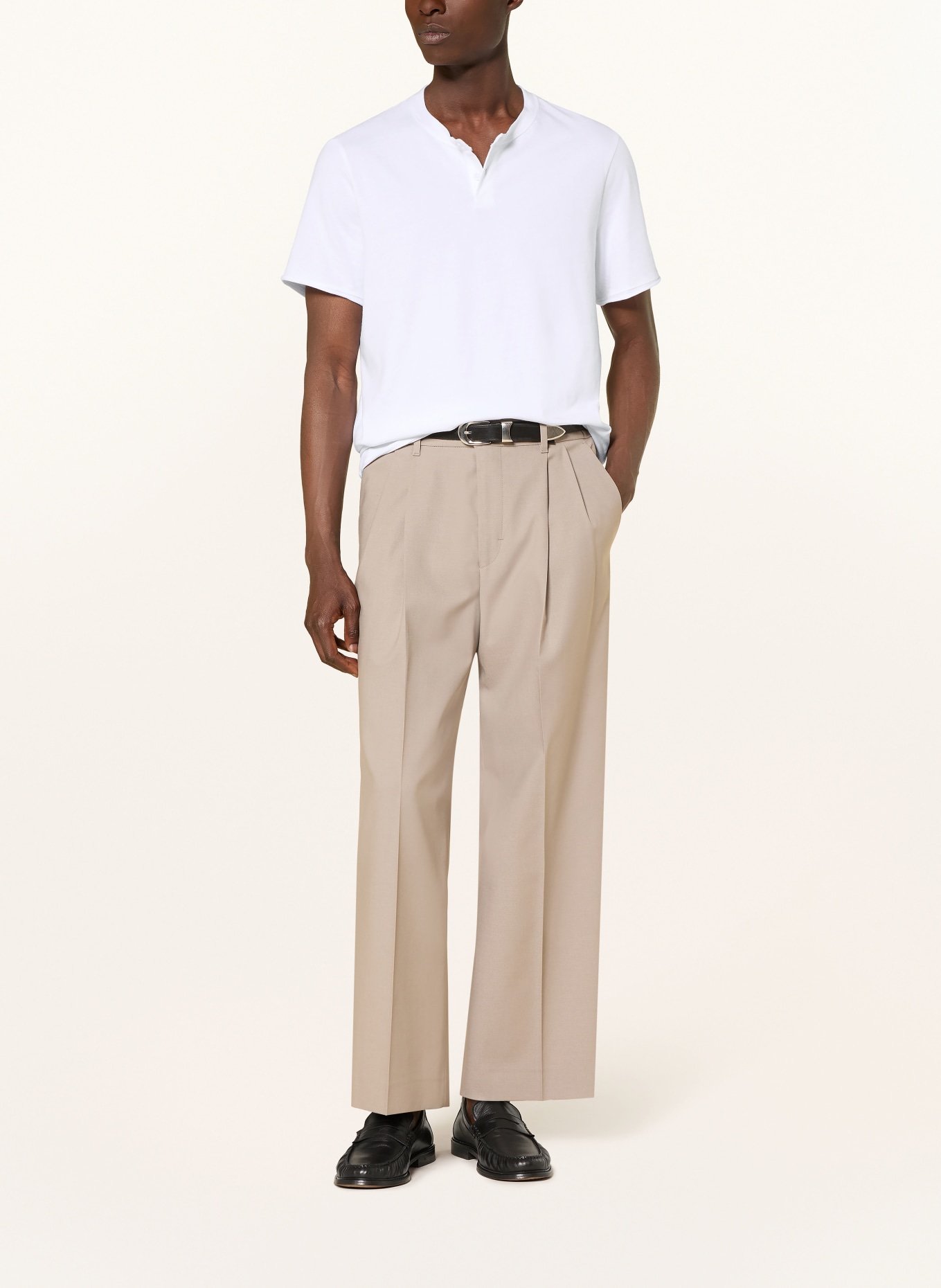 DRYKORN Henley-Shirt MIWAN: WEISS