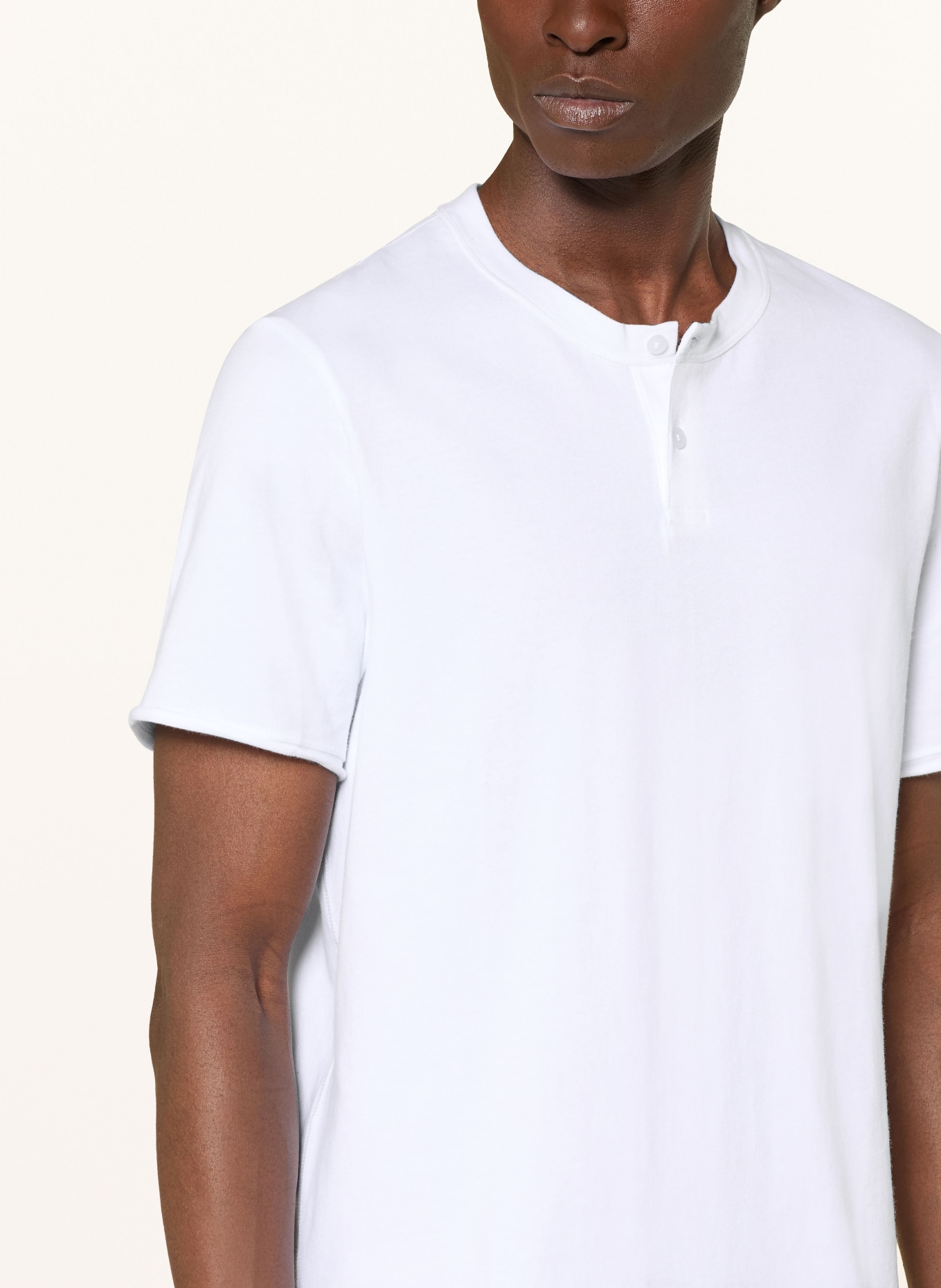 DRYKORN Henley-Shirt MIWAN: WEISS