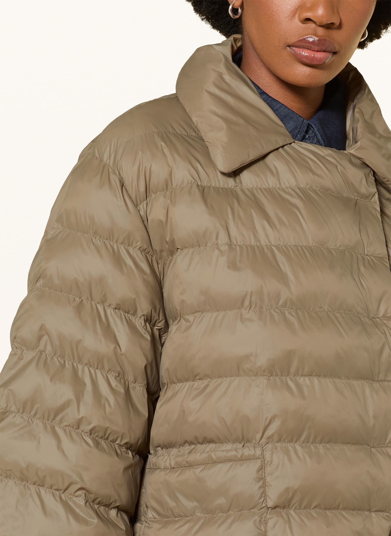 LUISA CERANO Steppjacke mit 3/4-Arm: KHAKI