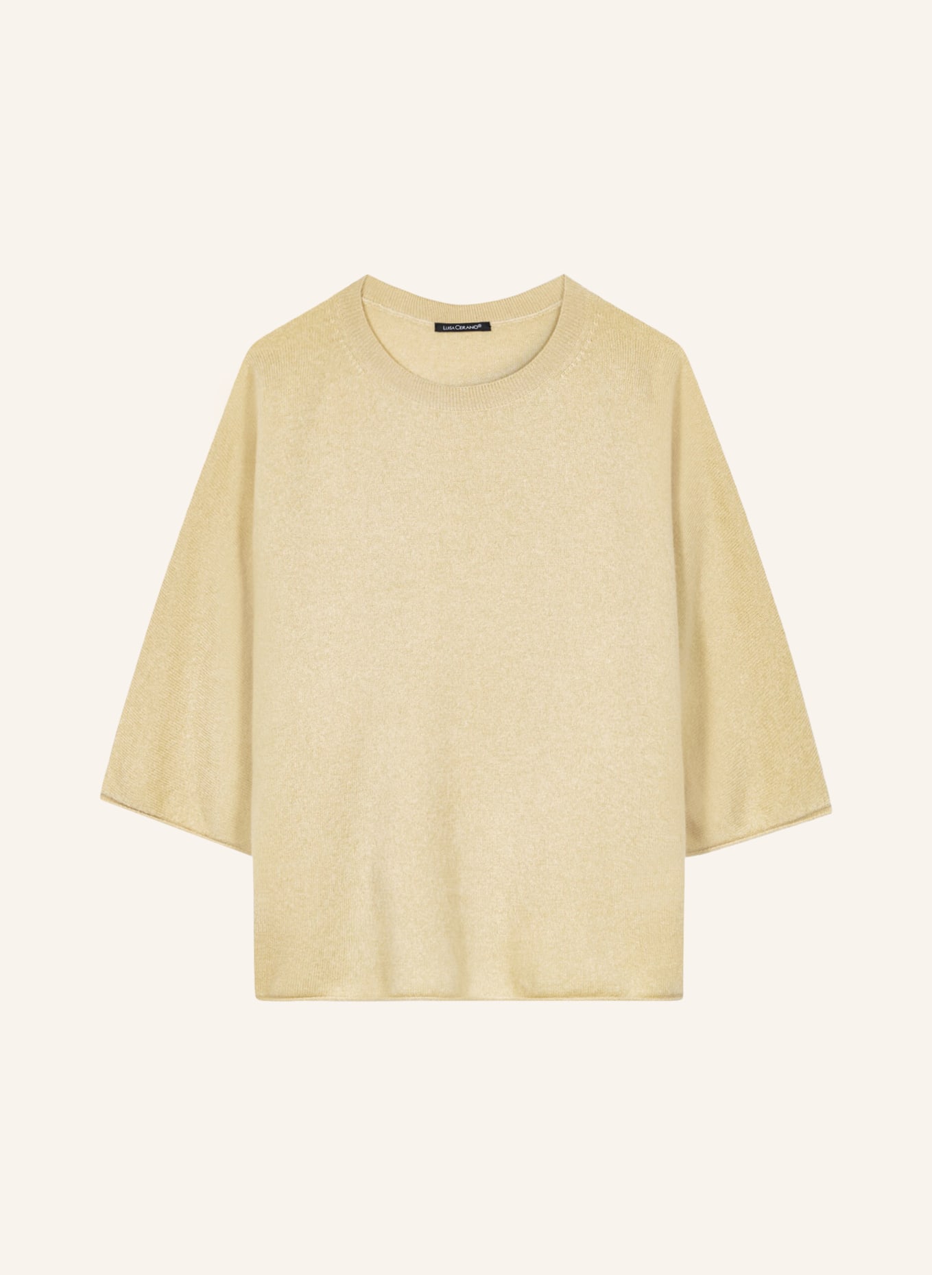 LUISA CERANO Pull en maille: JAUNE CLAIR