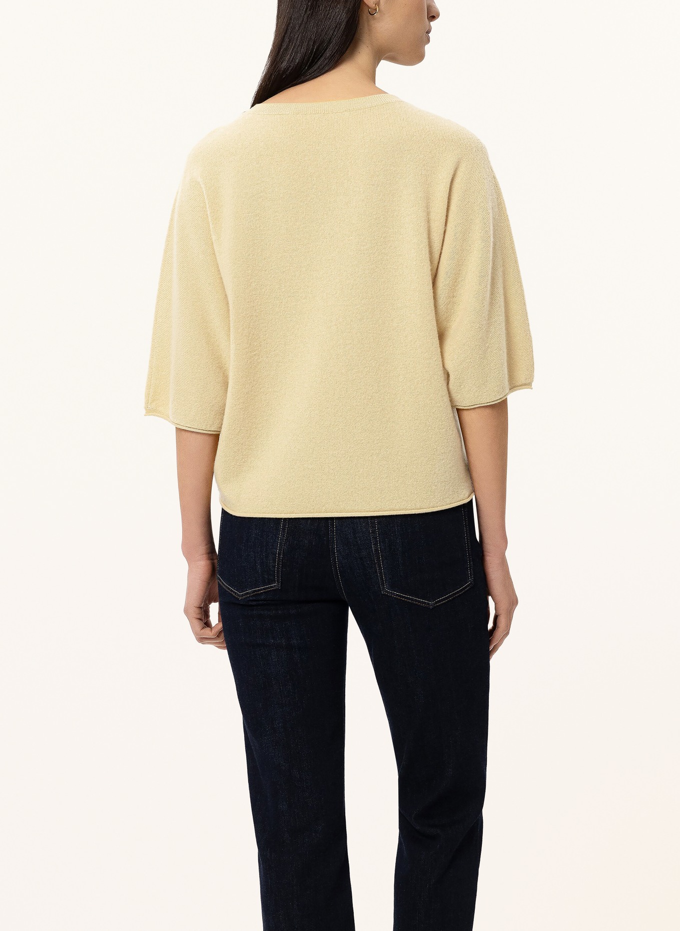 LUISA CERANO Pull en maille: JAUNE CLAIR