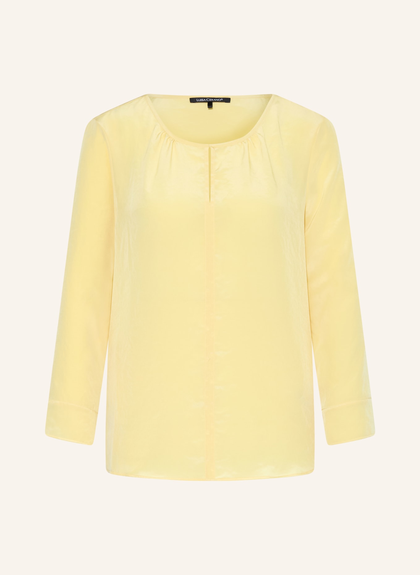 LUISA CERANO Blusenshirt mit 3/4-Arm: HELLGELB