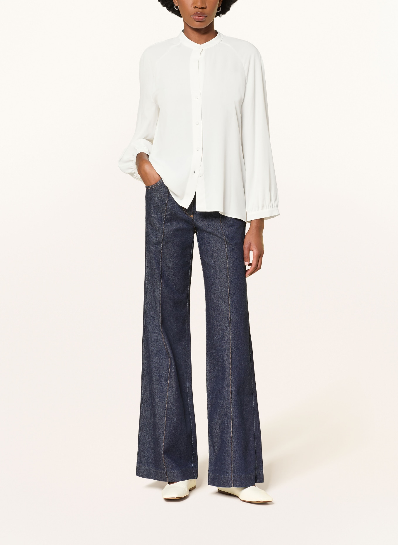 LUISA CERANO Bluse: WEISS