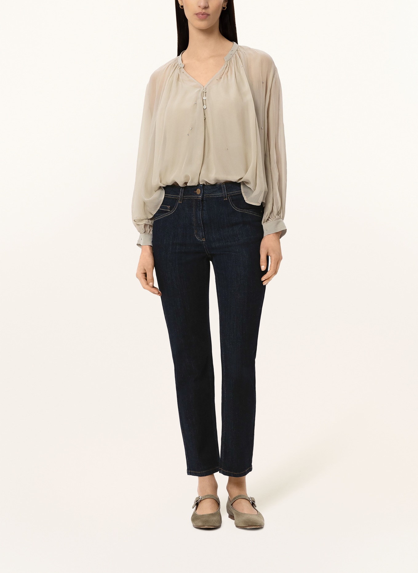 LUISA CERANO Skinny jeans: 252 navy