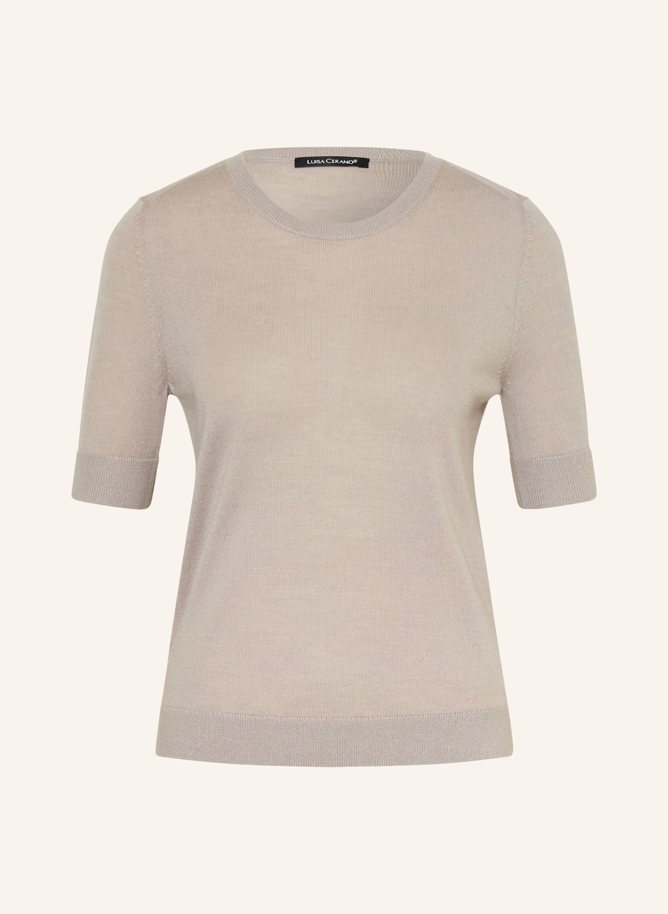 LUISA CERANO Knit shirt: TAUPE