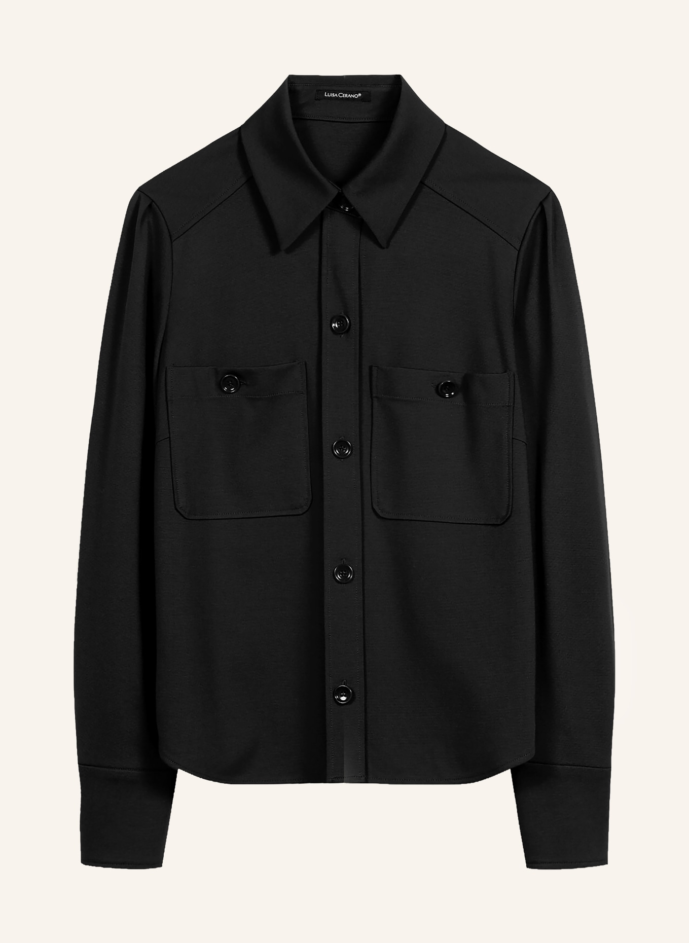 LUISA CERANO blouse: BLACK