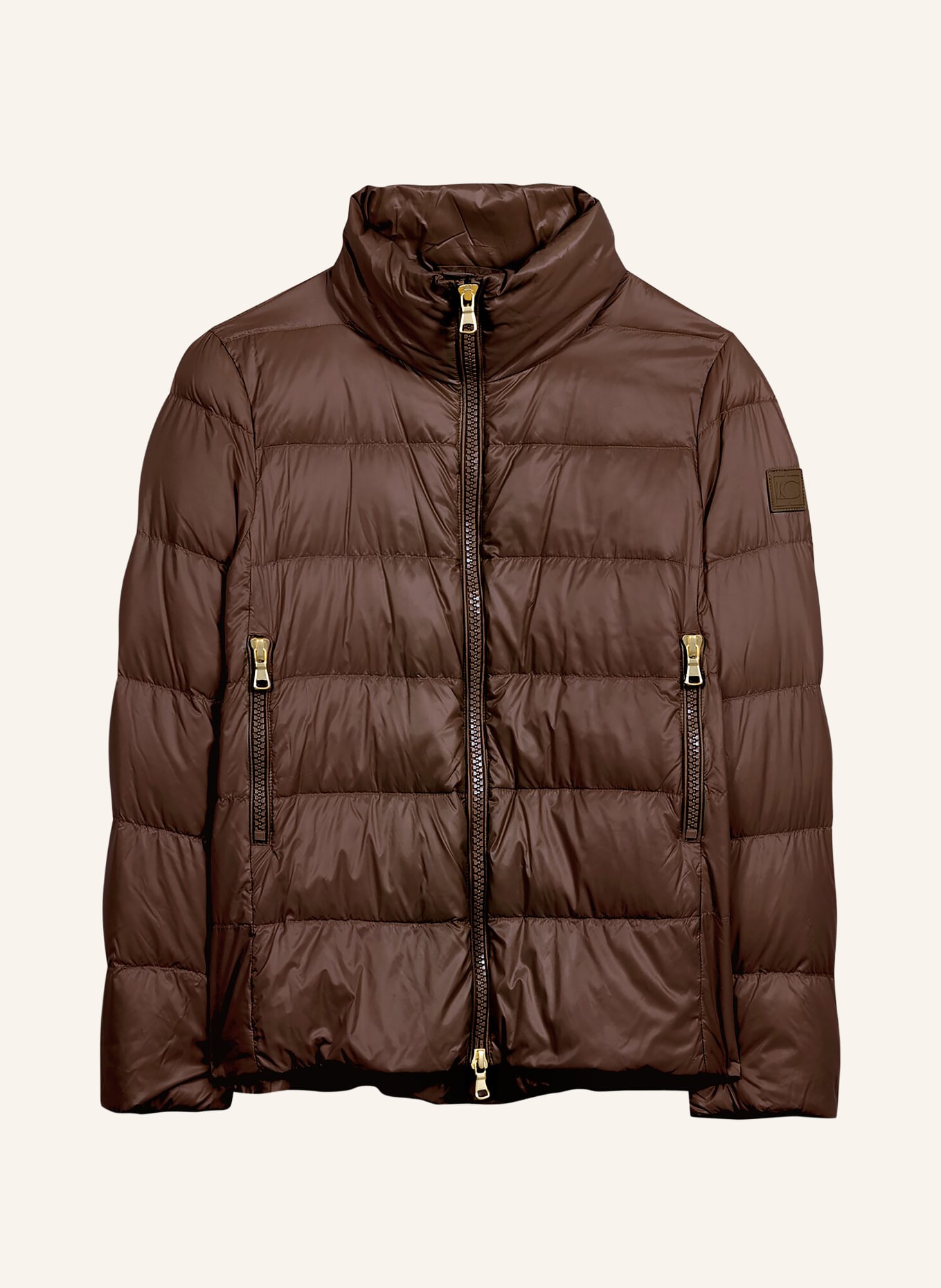 LUISA CERANO Down jacket: BROWN