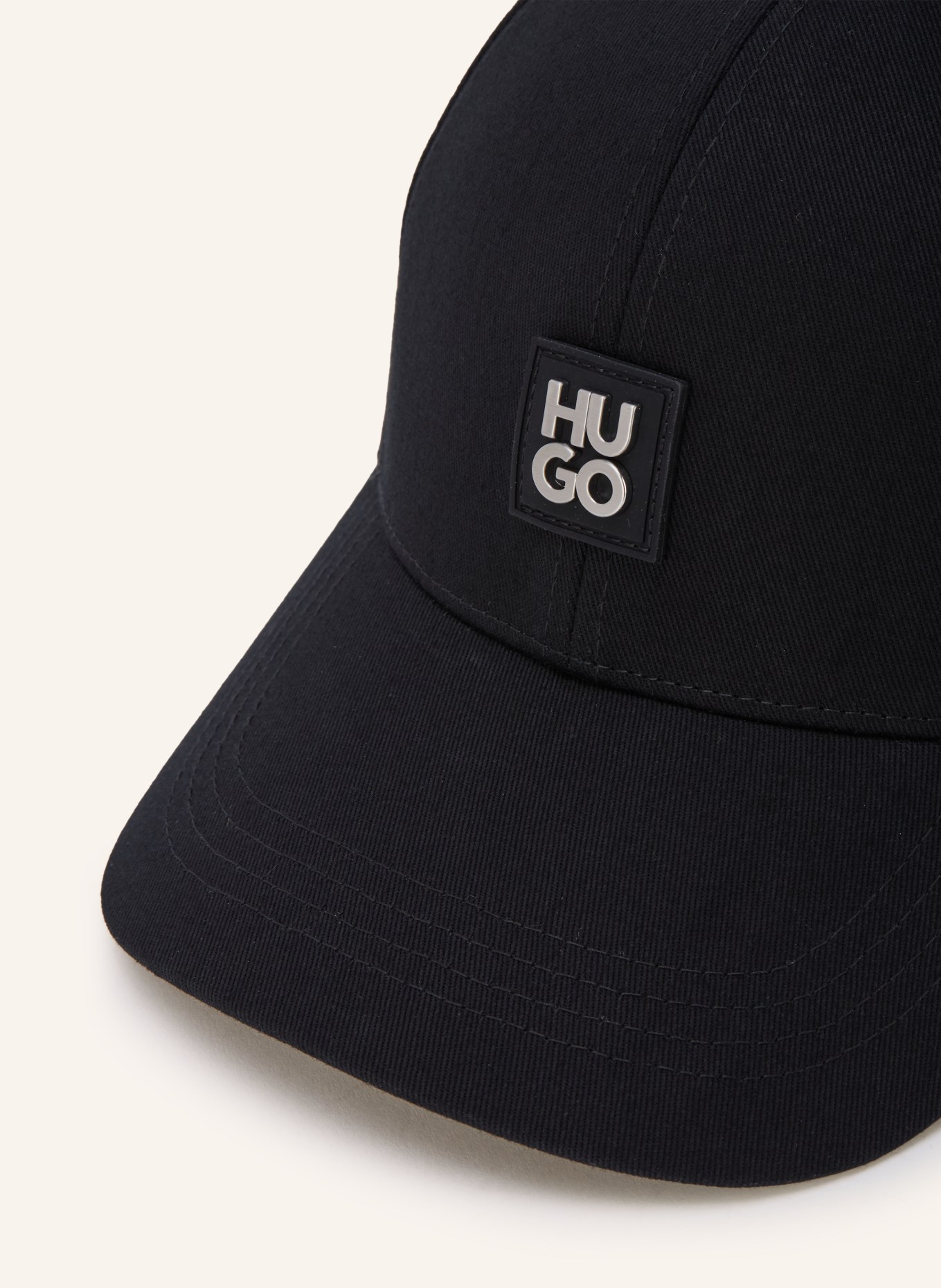HUGO JAKE Cap: BLACK / SILVER