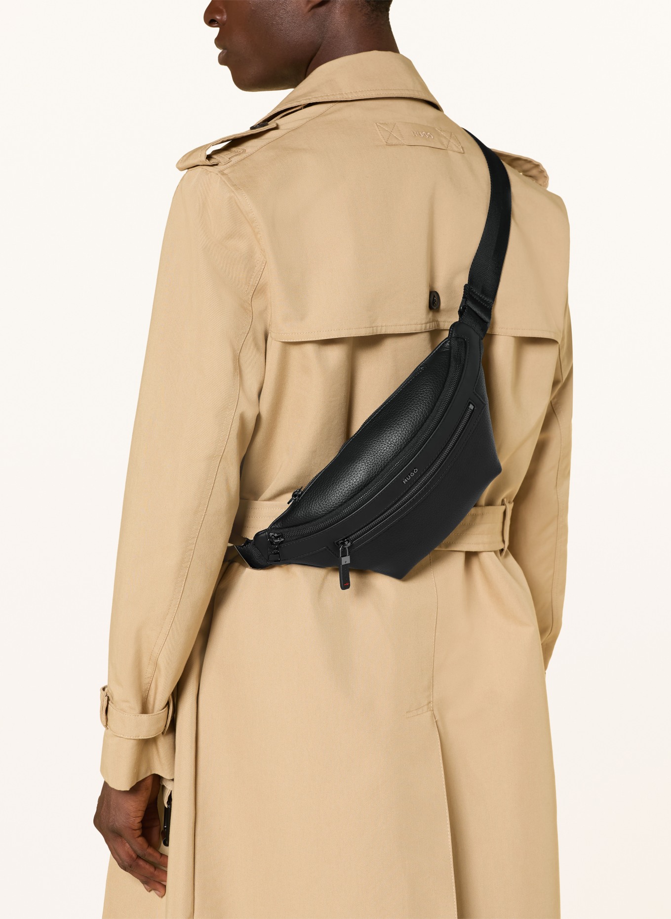 HUGO Gürteltasche HUKE: SCHWARZ